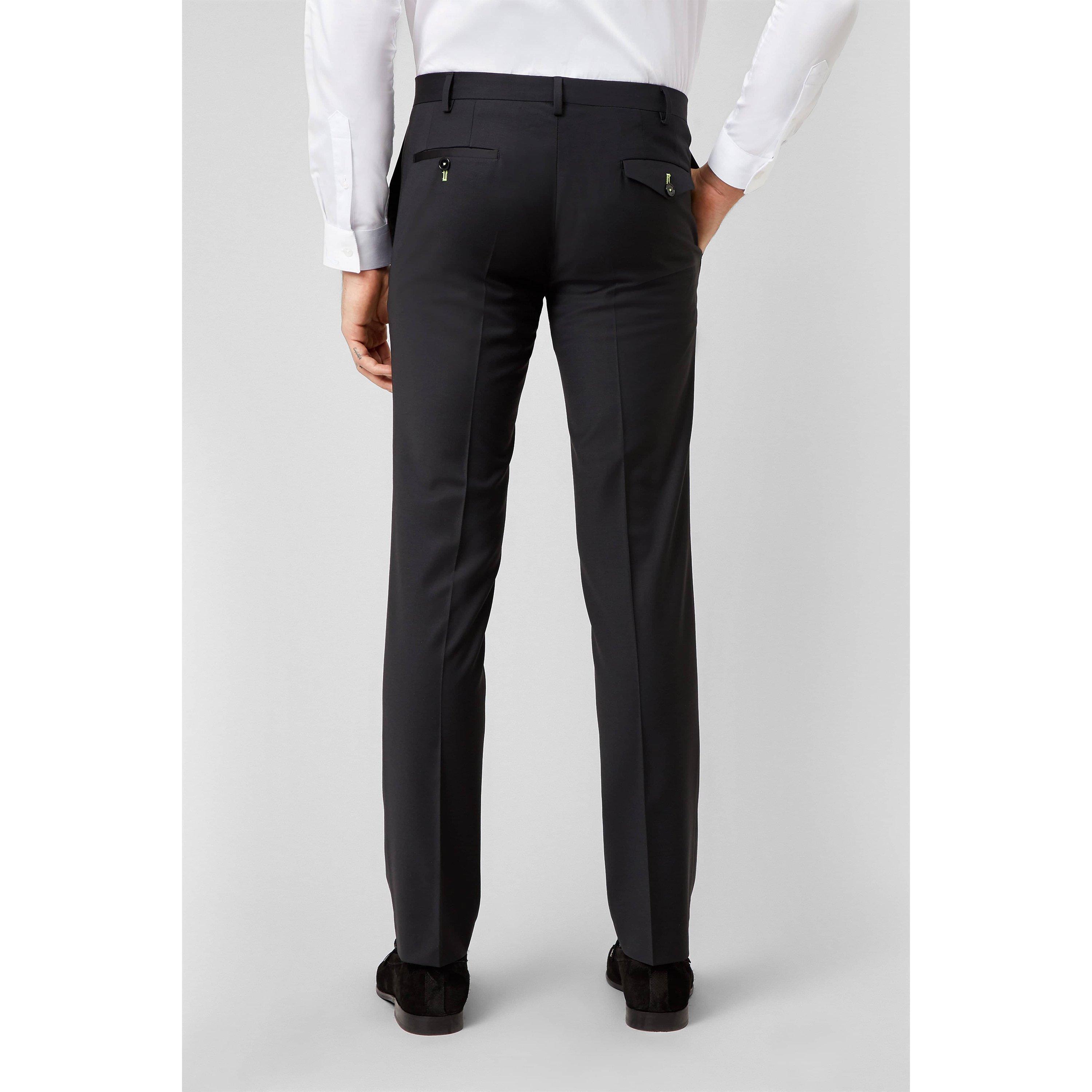 Black - Twisted Tailor - Kingdon Skinny Tux Suit Trouser - 2