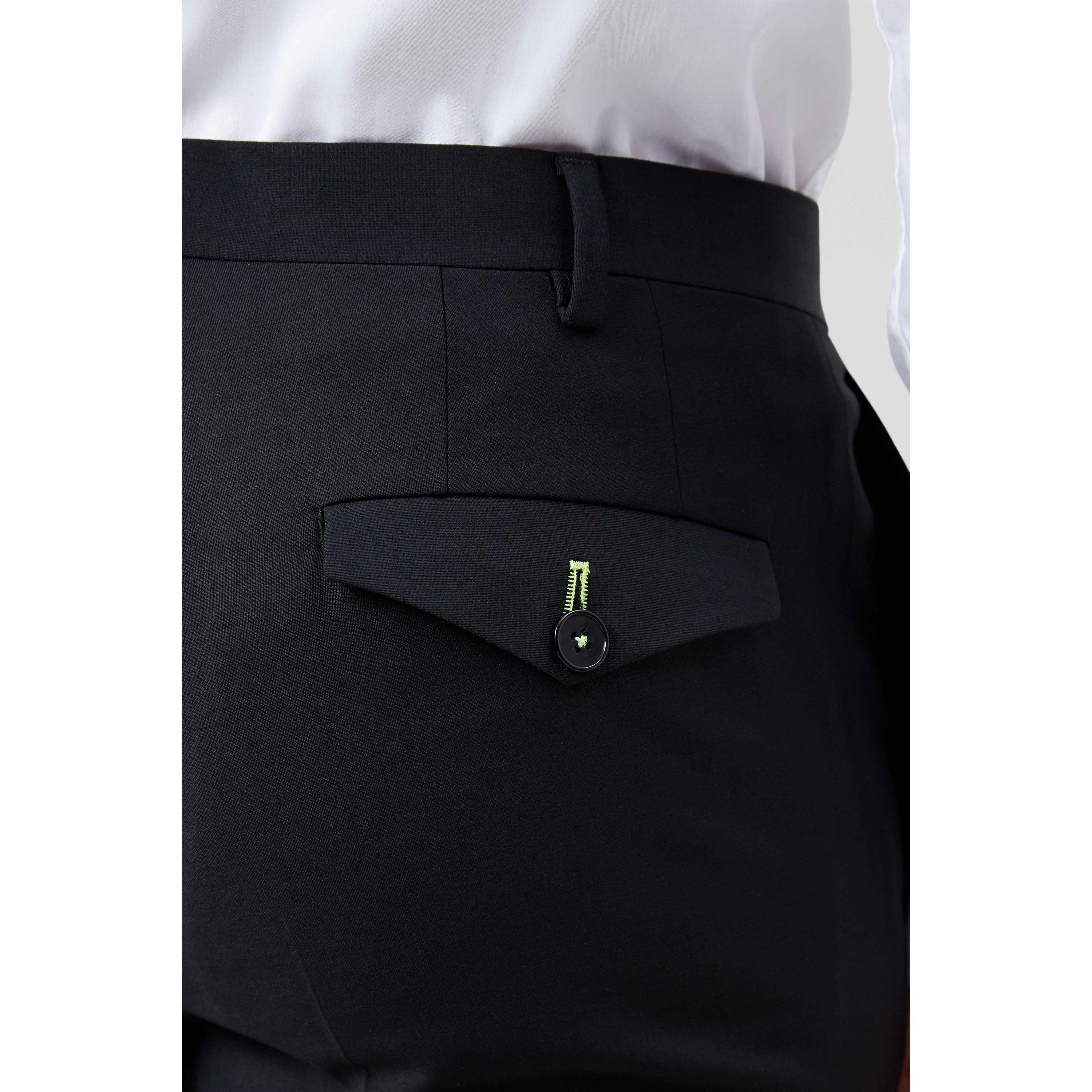Black - Twisted Tailor - Kingdon Skinny Tux Suit Trouser - 3