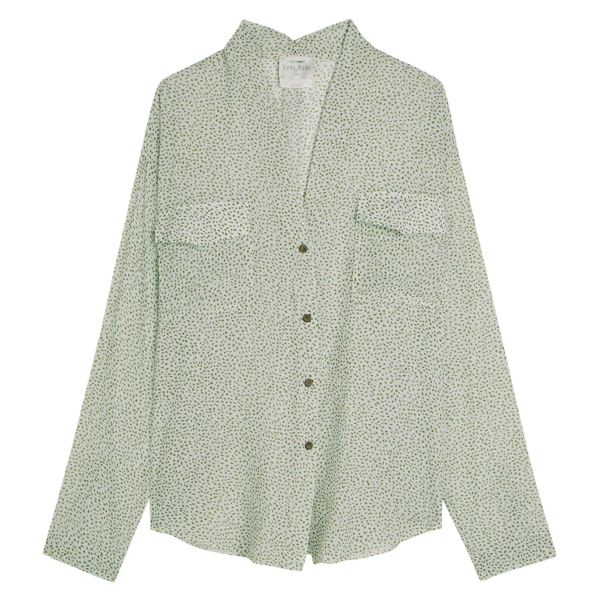 LIGHT GREEN - Forte Forte - BL PETITES POIS PRINT VOILE UT