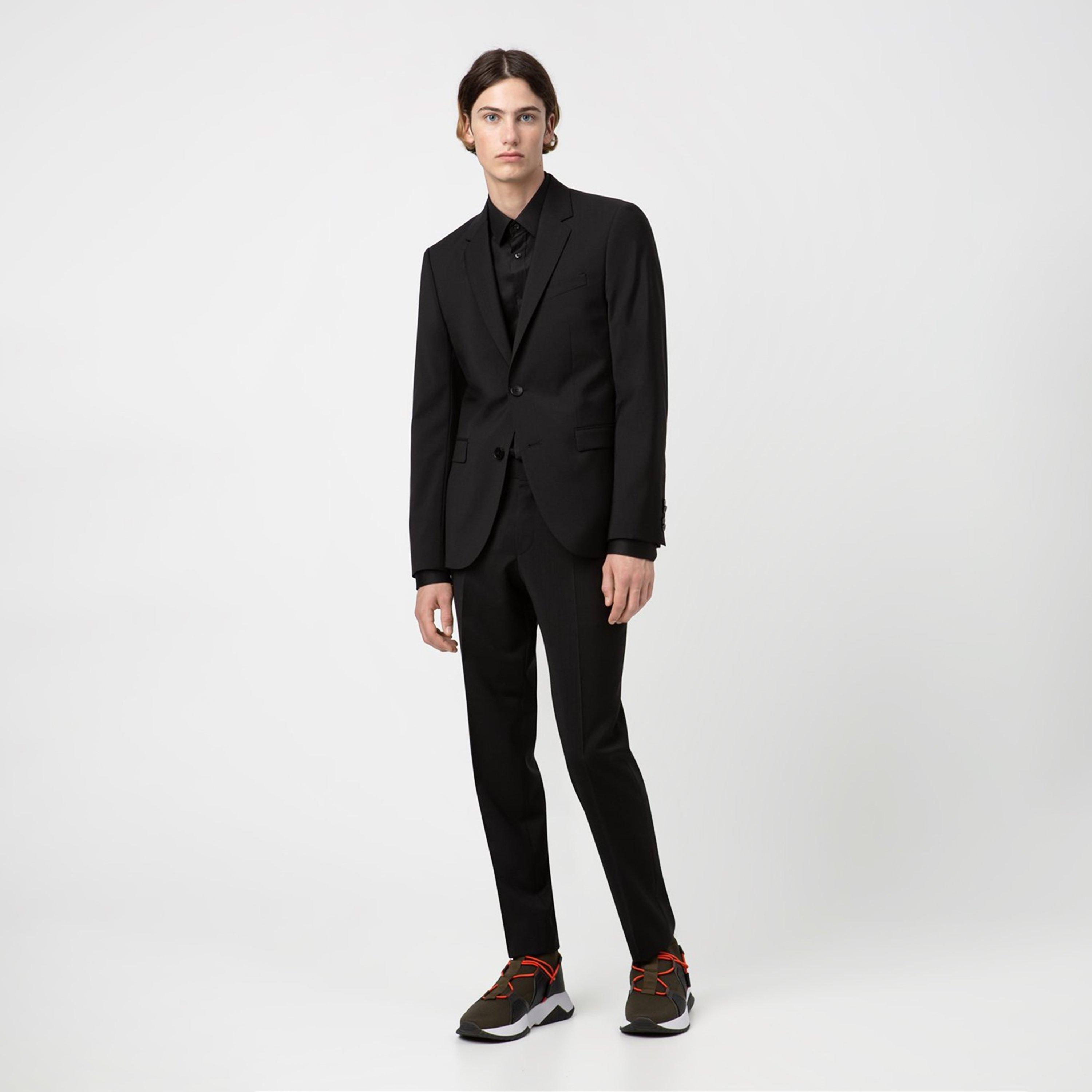 Black 001 - Hugo - Men's Suit Trousers - 3