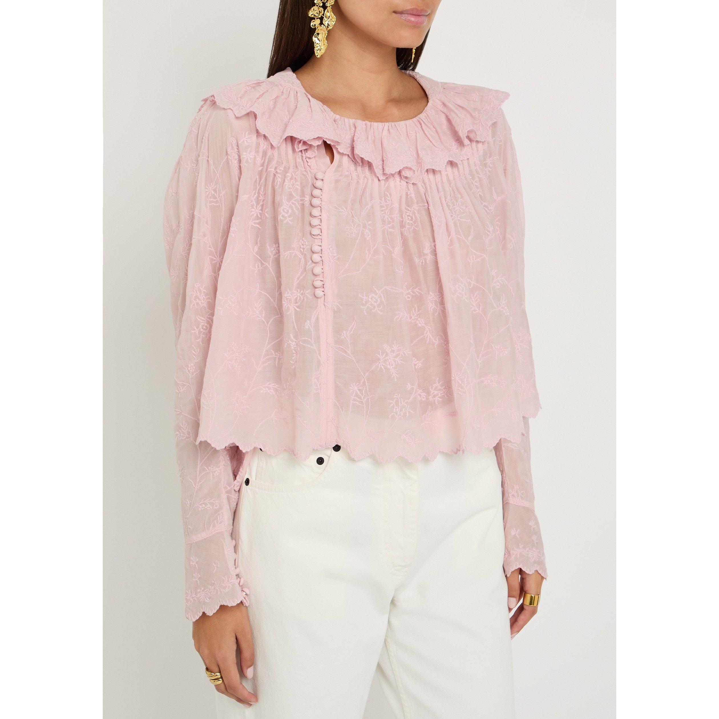 PINK - Isabel Marant - Women's Zelly Cotton Blouse - 2