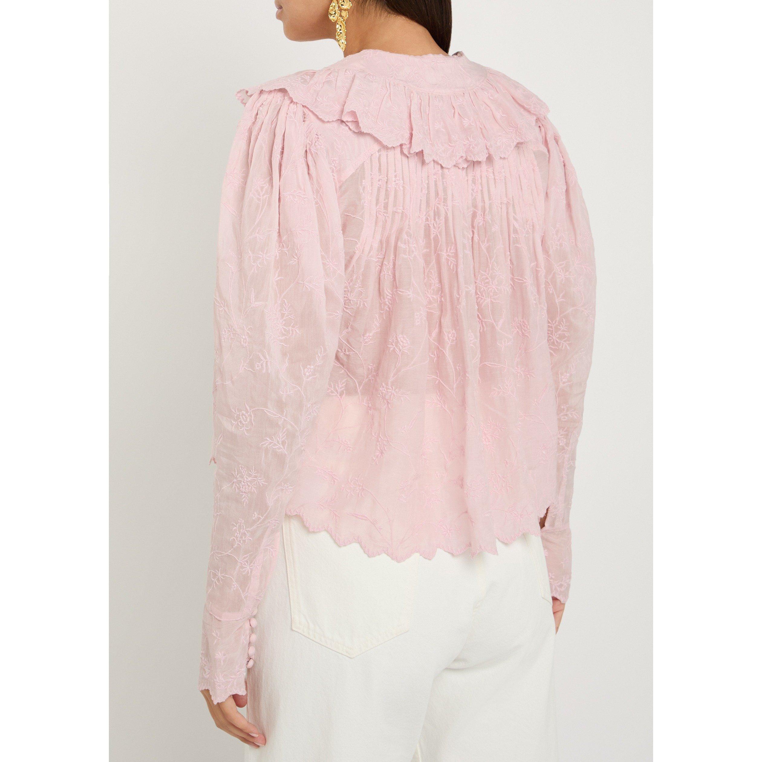 PINK - Isabel Marant - Women's Zelly Cotton Blouse - 3
