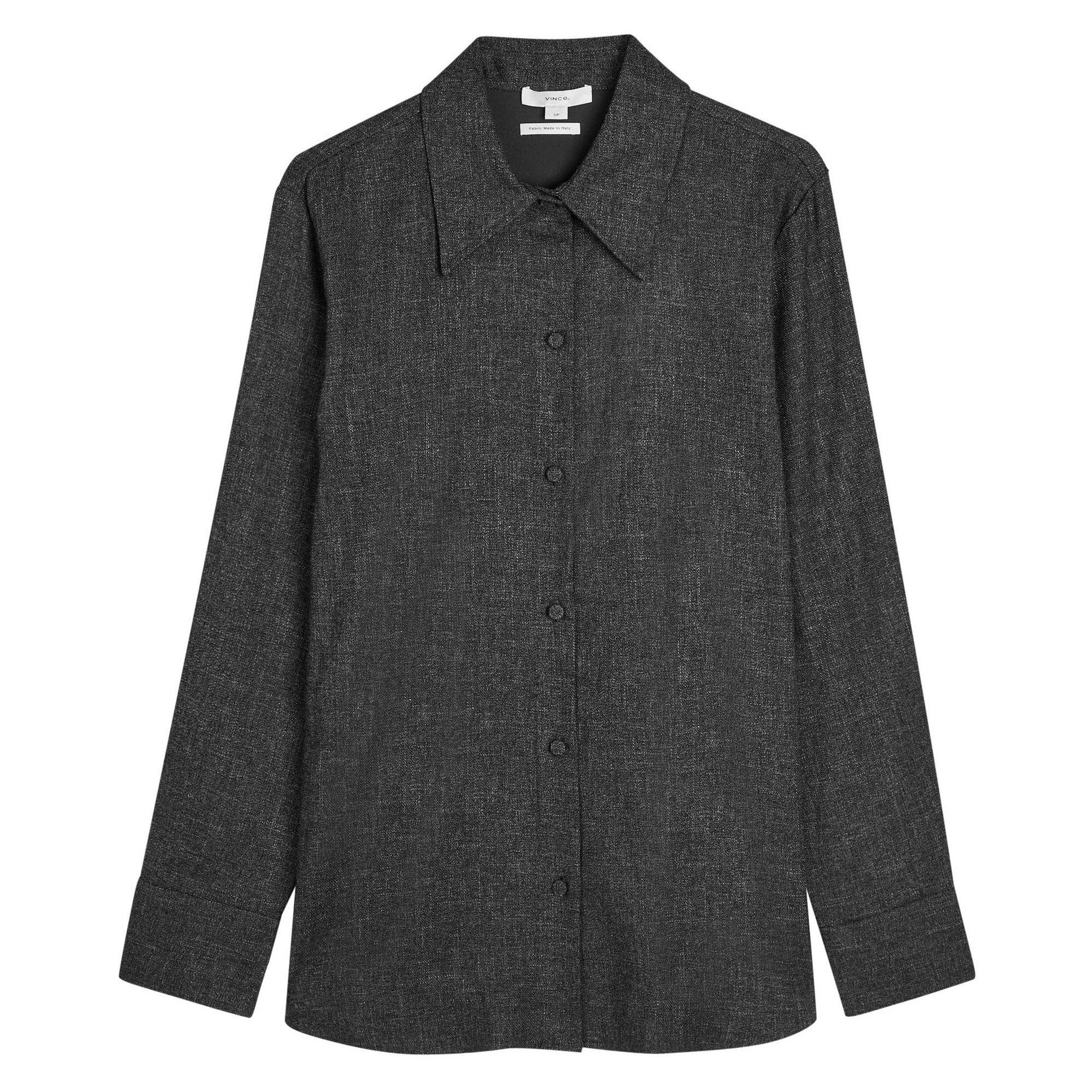 MID GREY - Vince - B JASPE RELAXED LS SHIRT