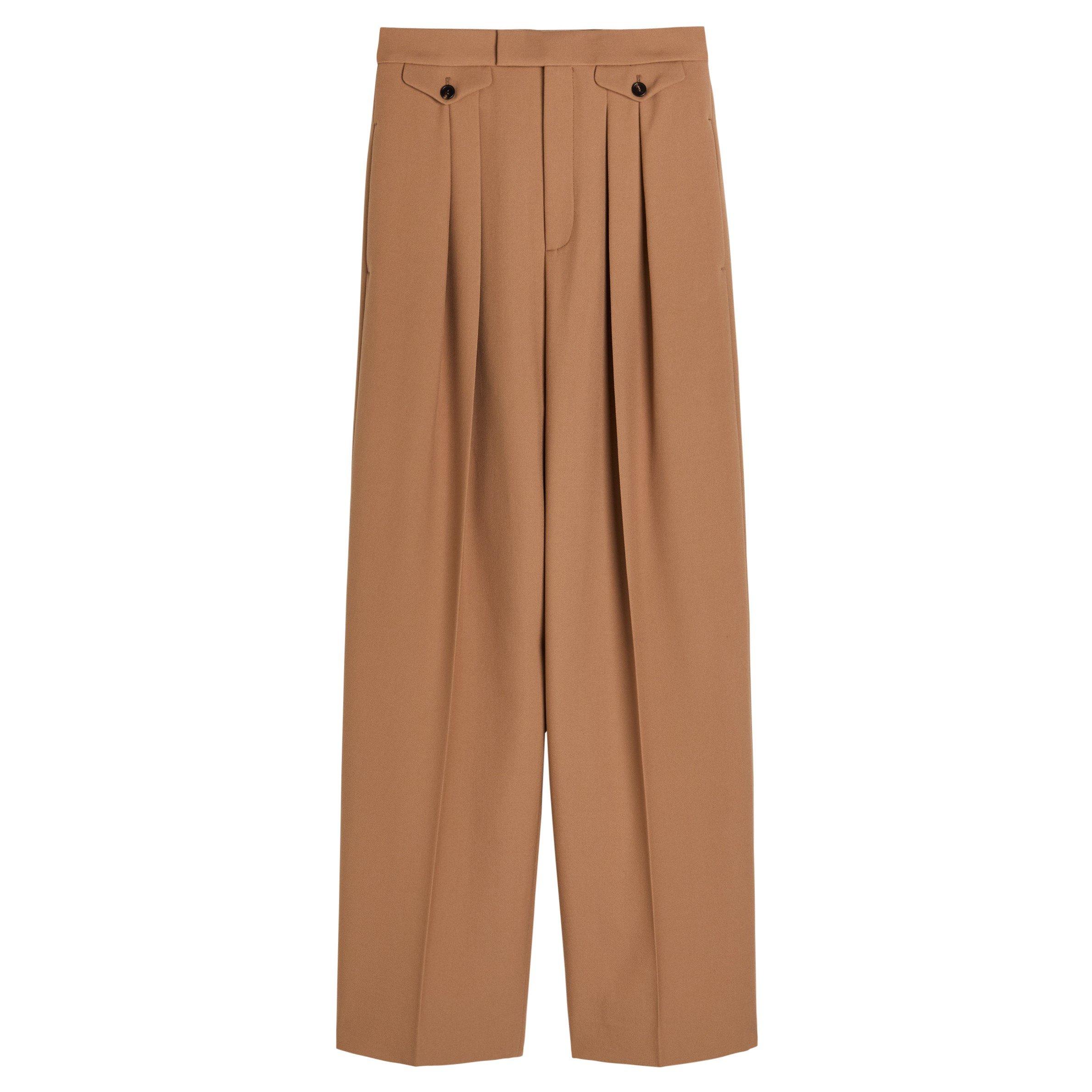Chloe Women's Darted Wool Straight-Leg Trousers