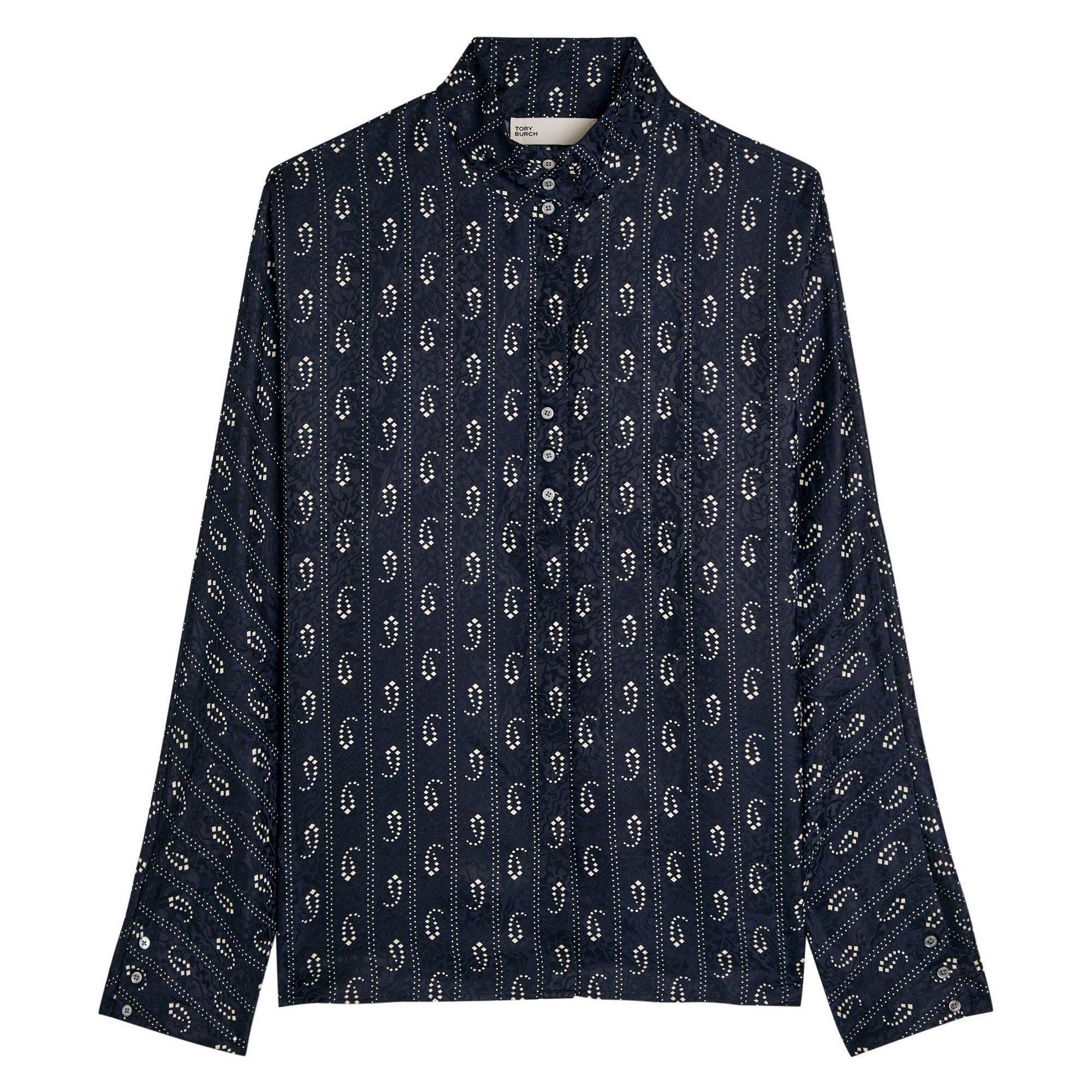 NAVY AND OTHER - Tory Burch - T JAQUARD TOP