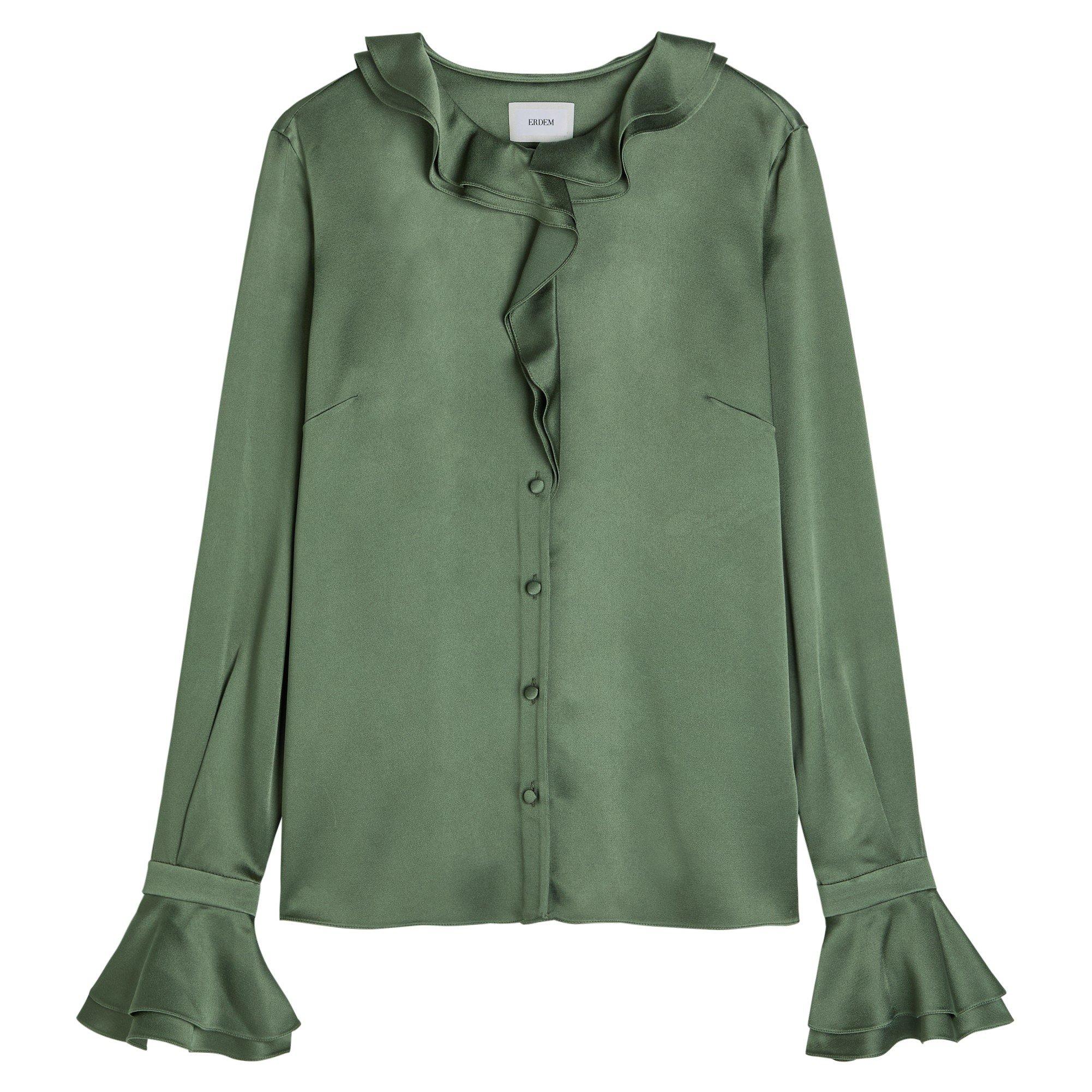 KHAKI - Erdem - LONG SLEEVE SHIRT - 1