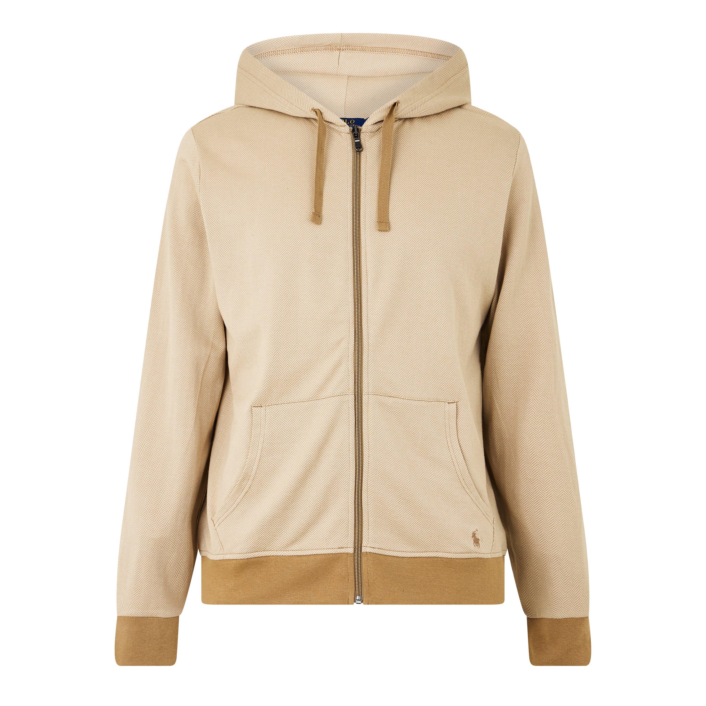 Desert Khaki - Polo Ralph Lauren - Herringbone Zip Hoodie - 1