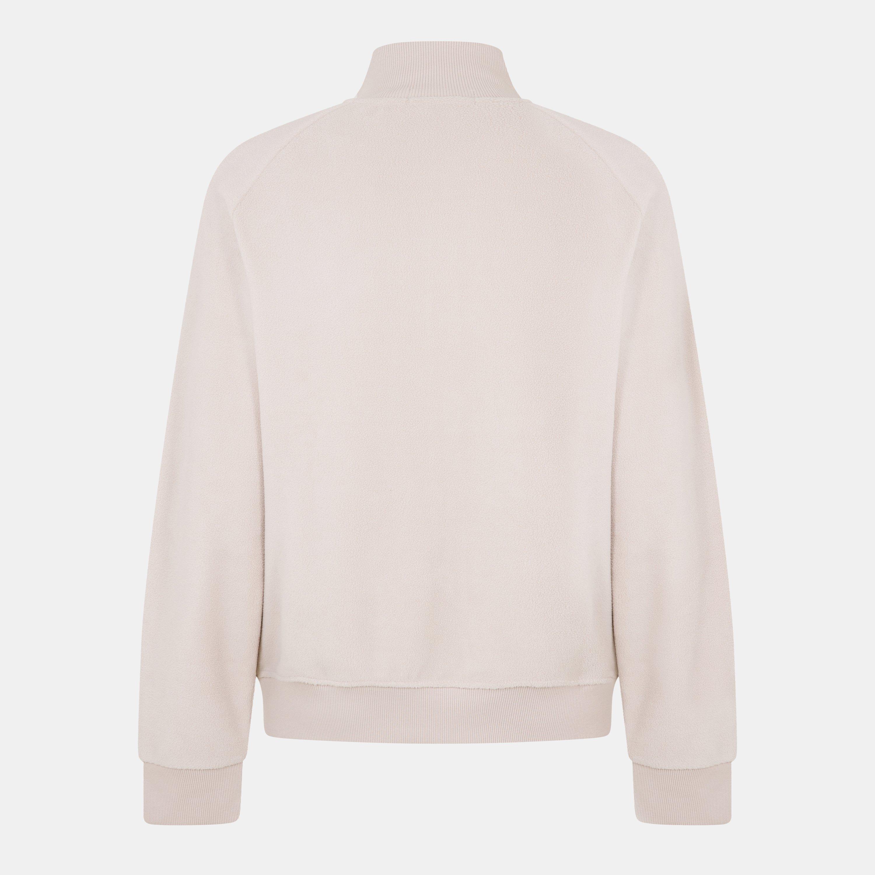 Khaki Stone - Polo Ralph Lauren - Lounge Full-Zip Mock Neck Top - 2