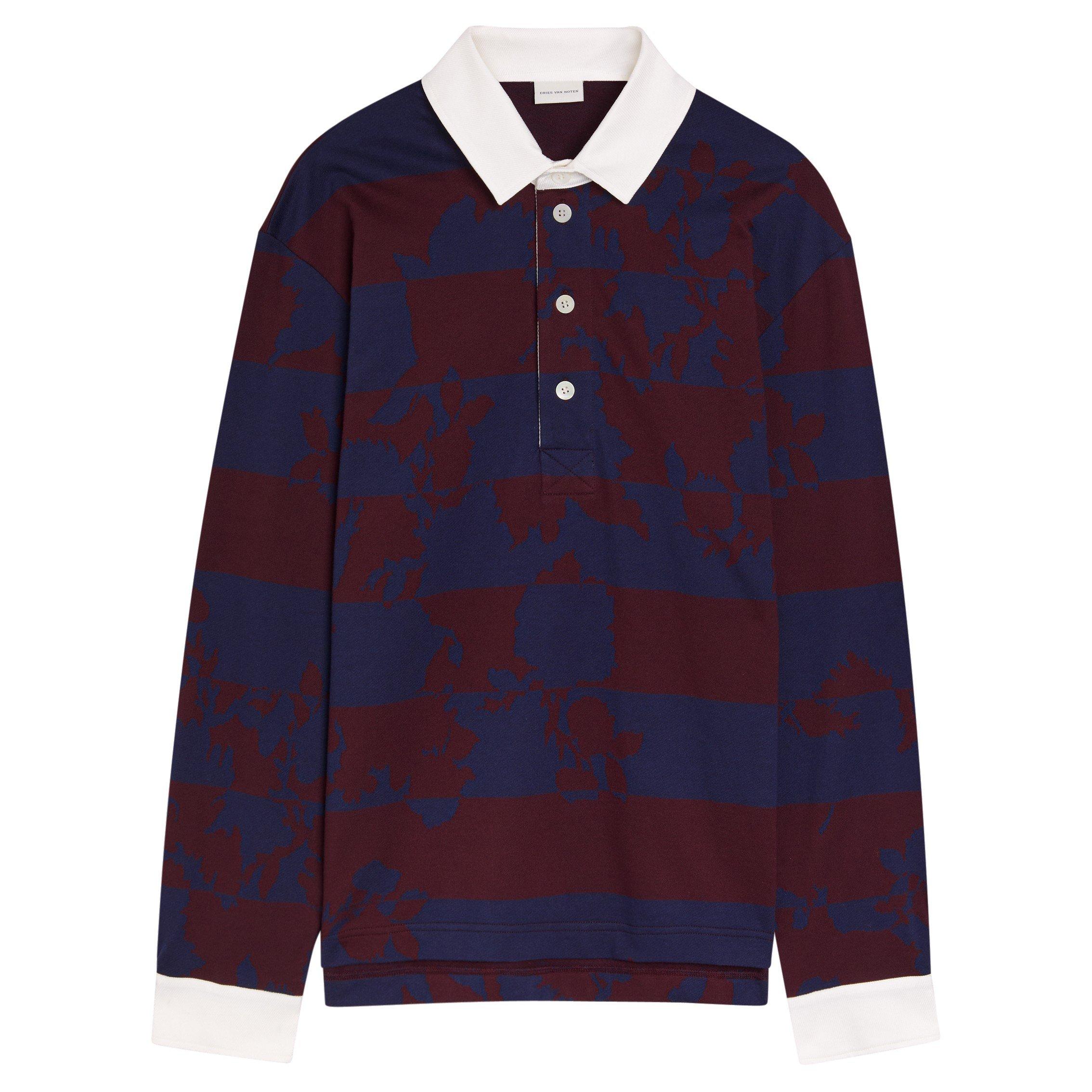 BURGUNDY - Dries Van Noten - DVN HUCHO LS POLO - 1