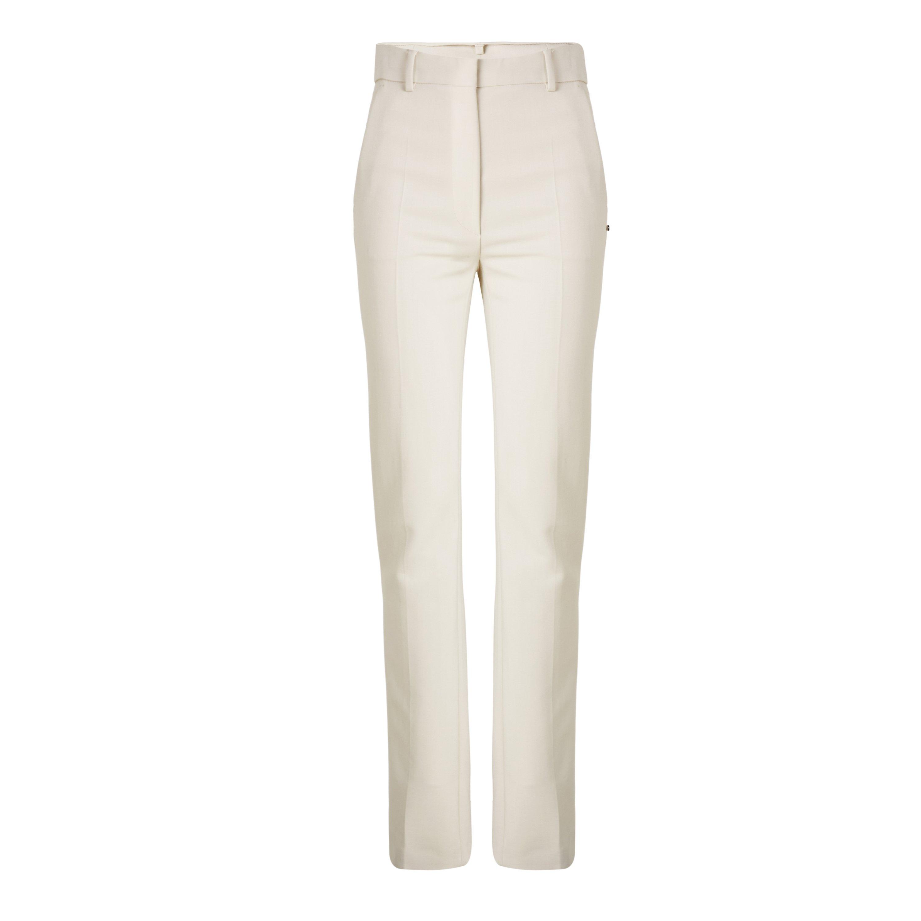 BEIGE - Sportmax - Women's Fetta High-Waisted Straight Trousers - 1