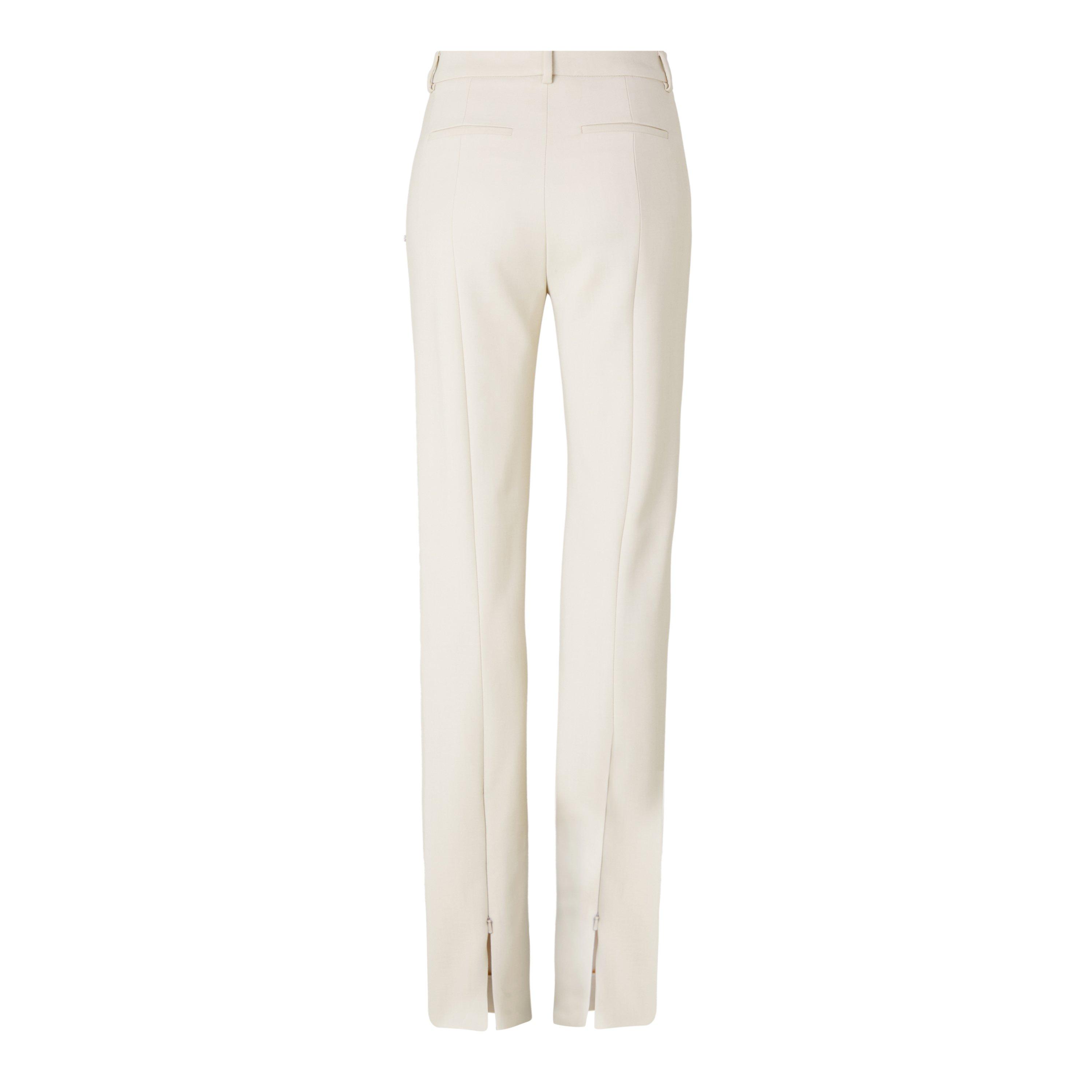BEIGE - Sportmax - Women's Fetta High-Waisted Straight Trousers - 2