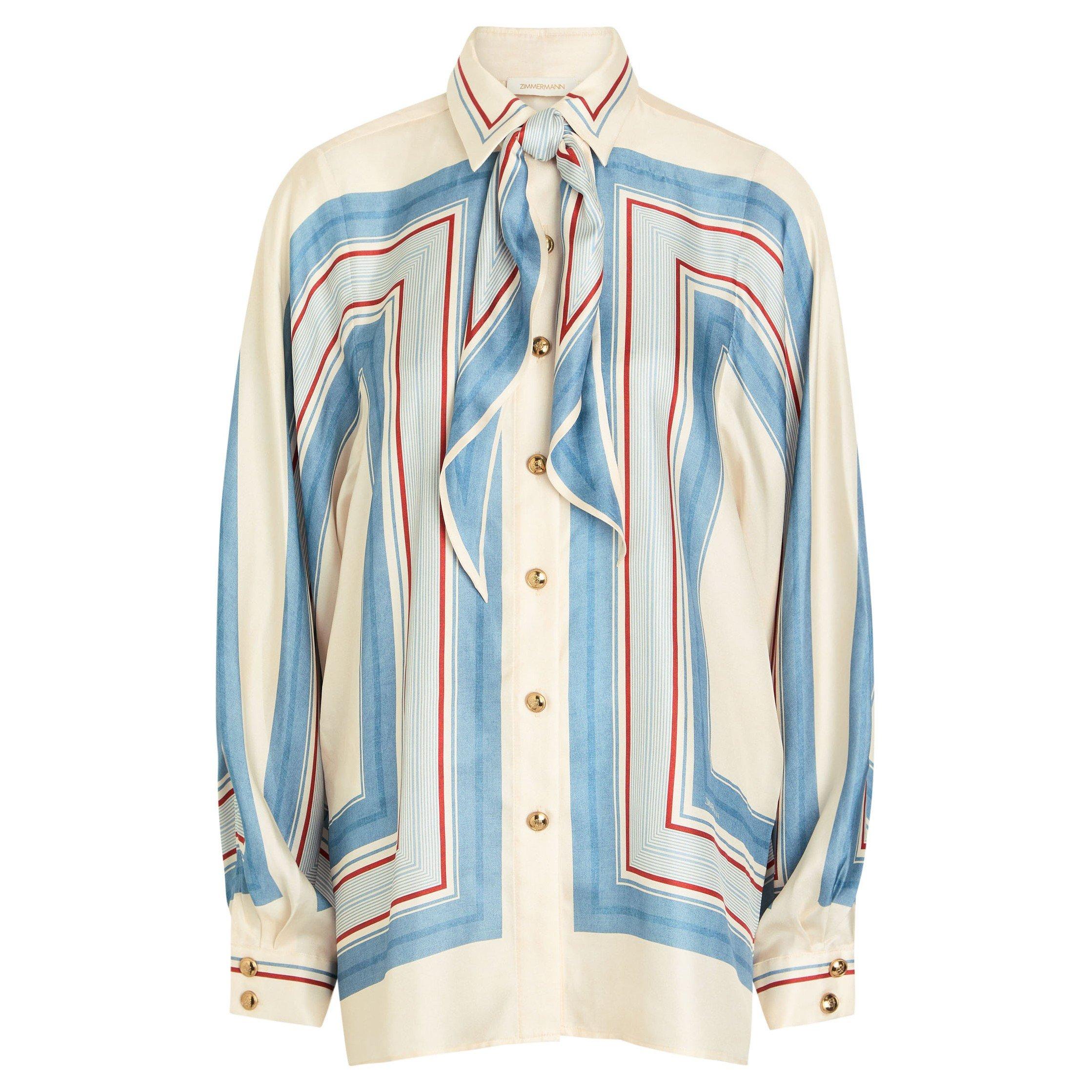 MULTICOLOURED 1 - Zimmermann - RELAXED SCARF SHIRT