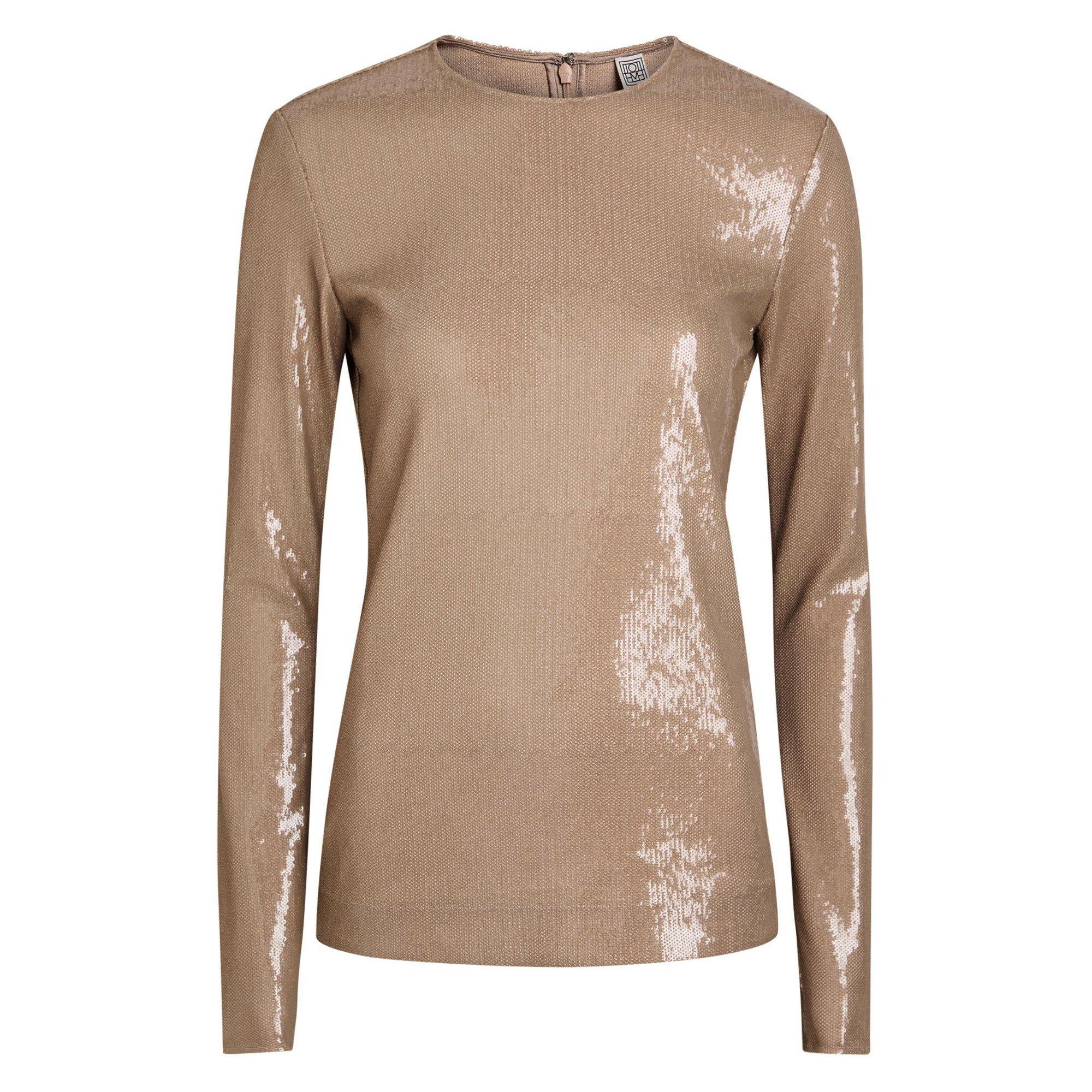 BEIGE - Toteme - SEQUIN TOP - 1