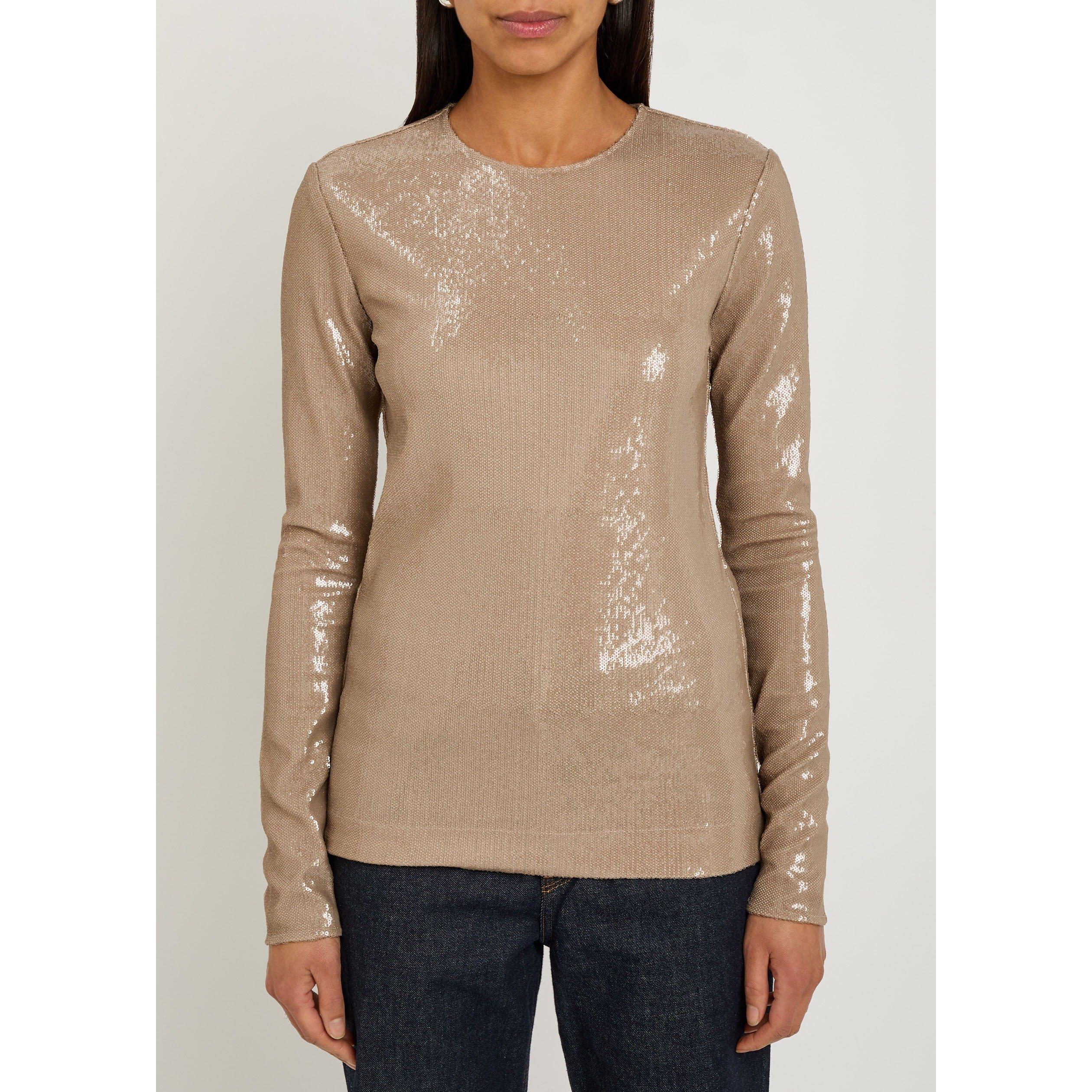 BEIGE - Toteme - SEQUIN TOP - 2
