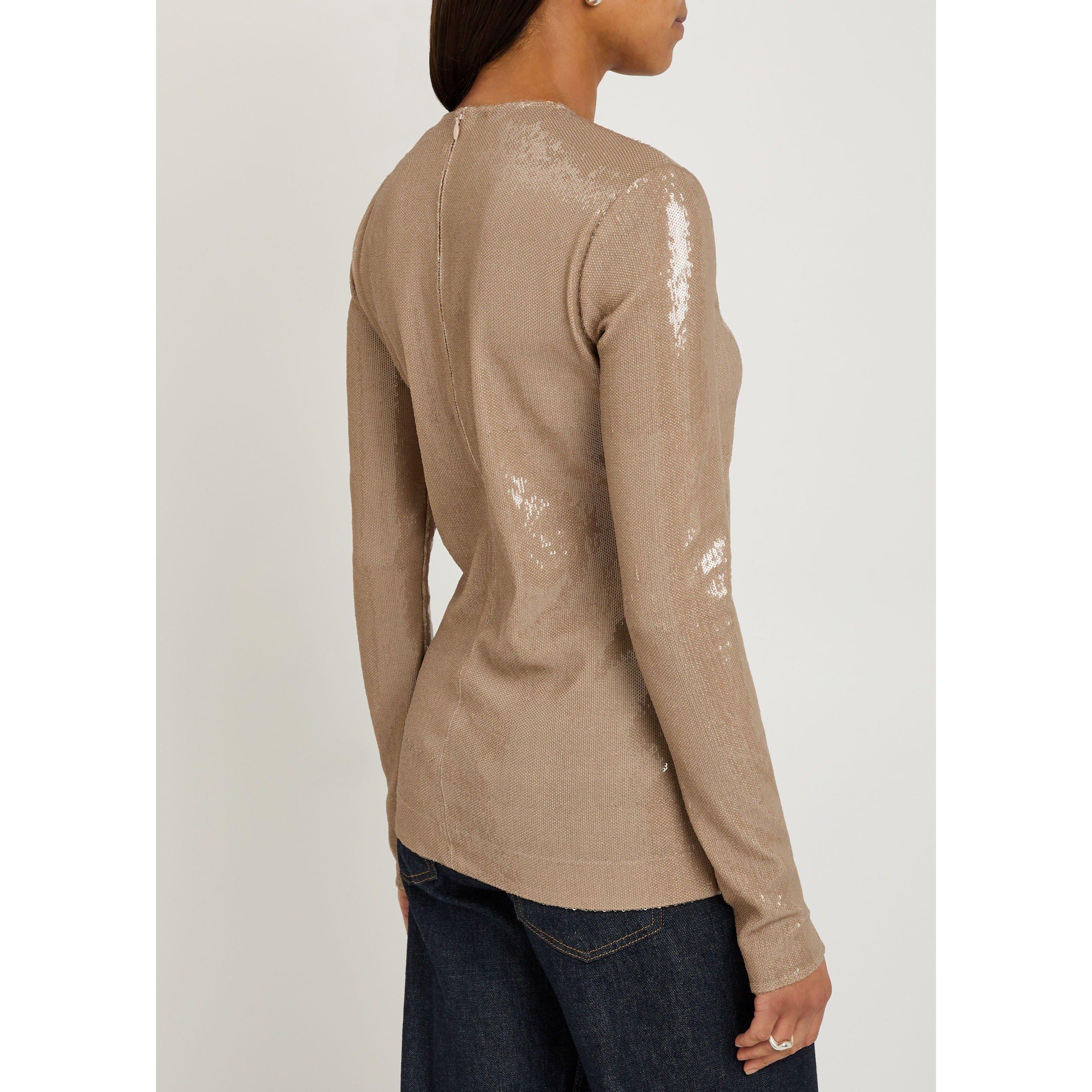 BEIGE - Toteme - SEQUIN TOP - 3