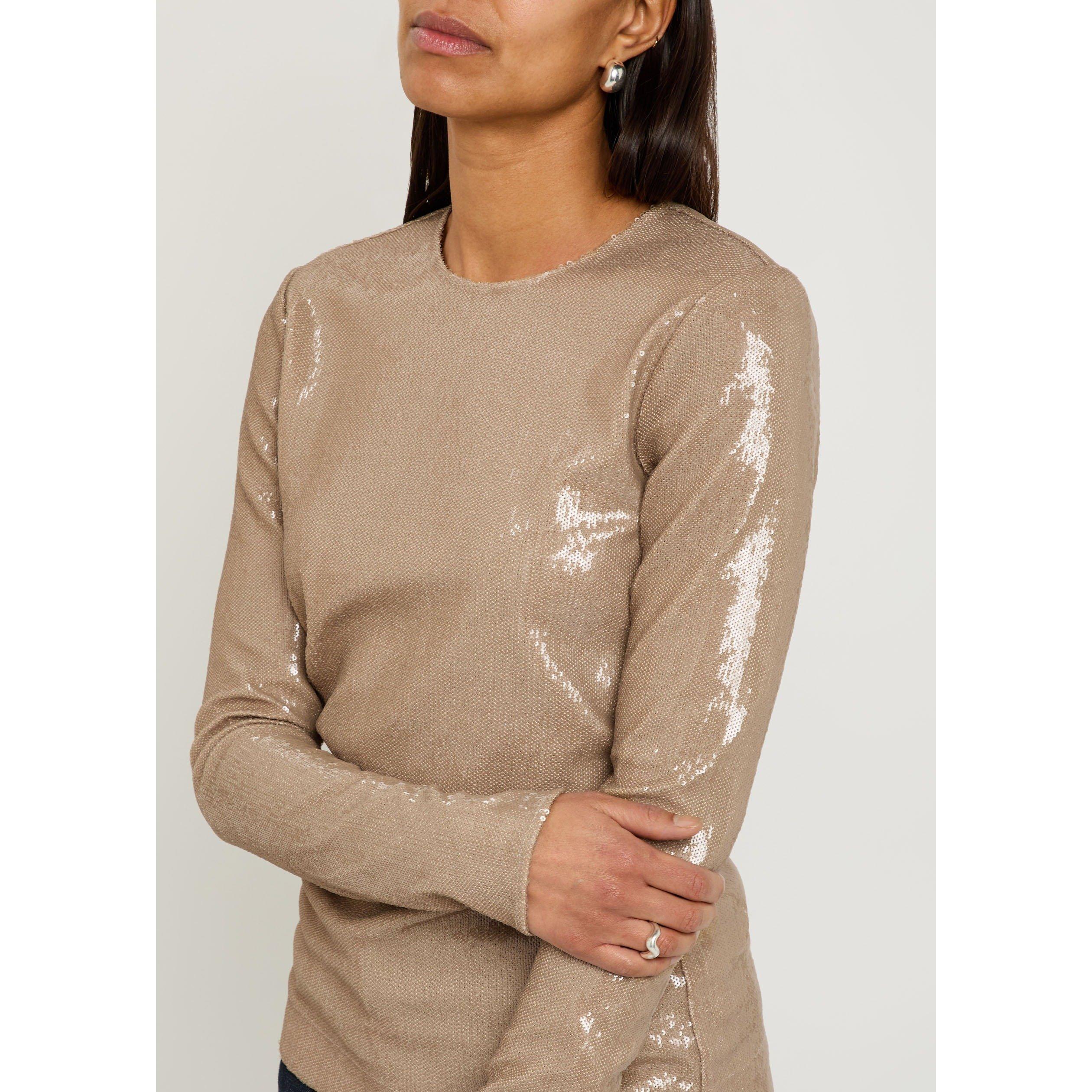 BEIGE - Toteme - SEQUIN TOP - 4