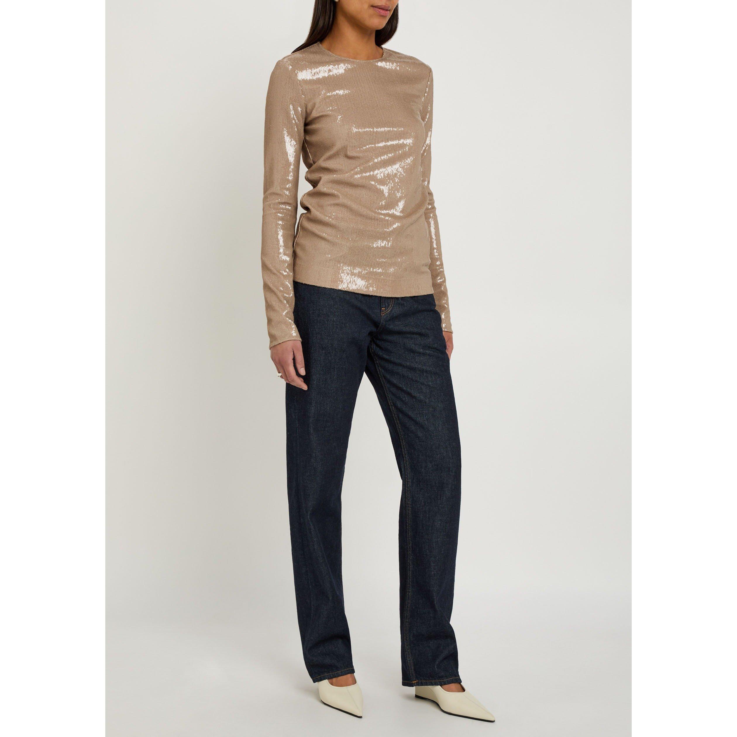 BEIGE - Toteme - SEQUIN TOP - 5