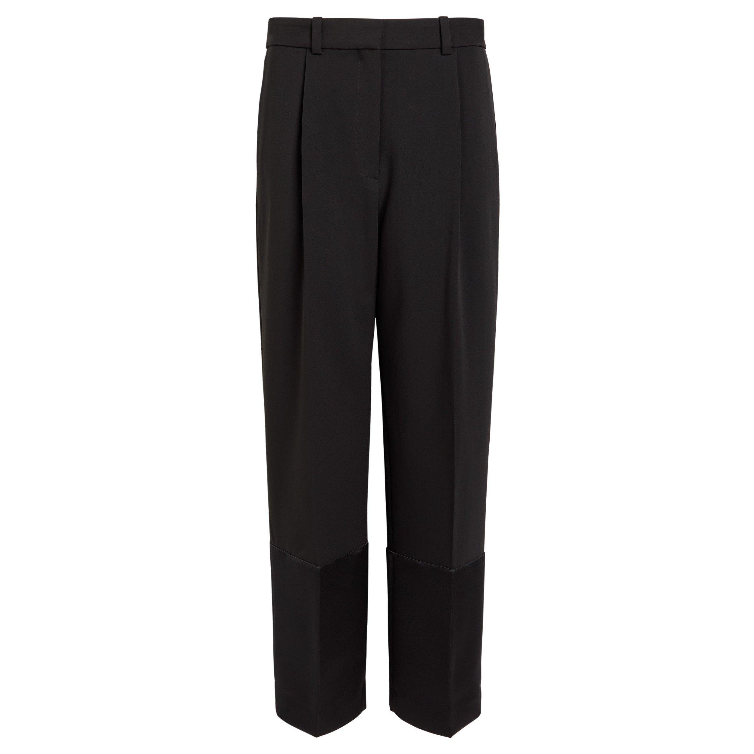 BLACK - Tory Burch - TR CROPPED CREPE TROUSERS - 1