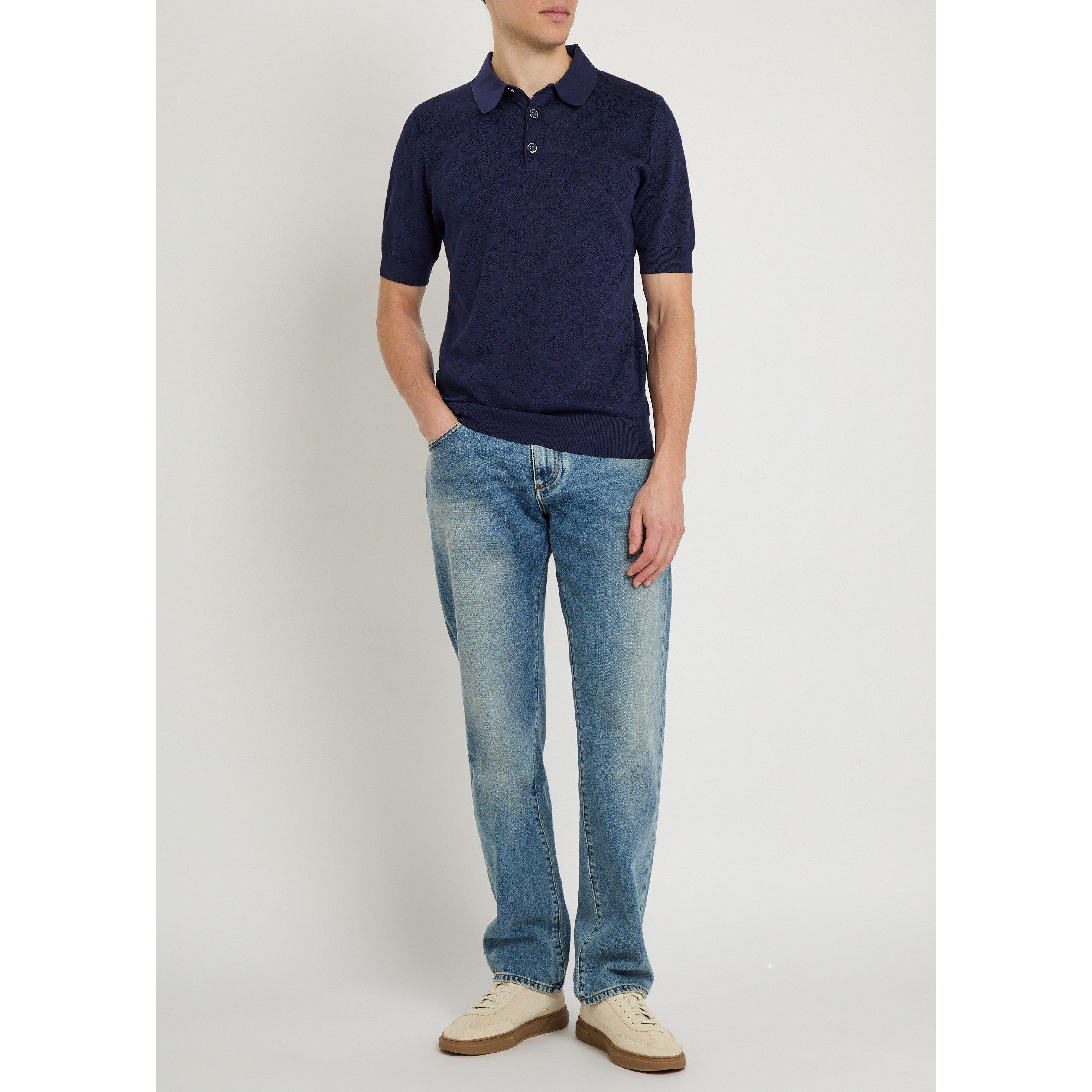 BLUE - Dolce and Gabbana - DG POLO SHIRT - 5