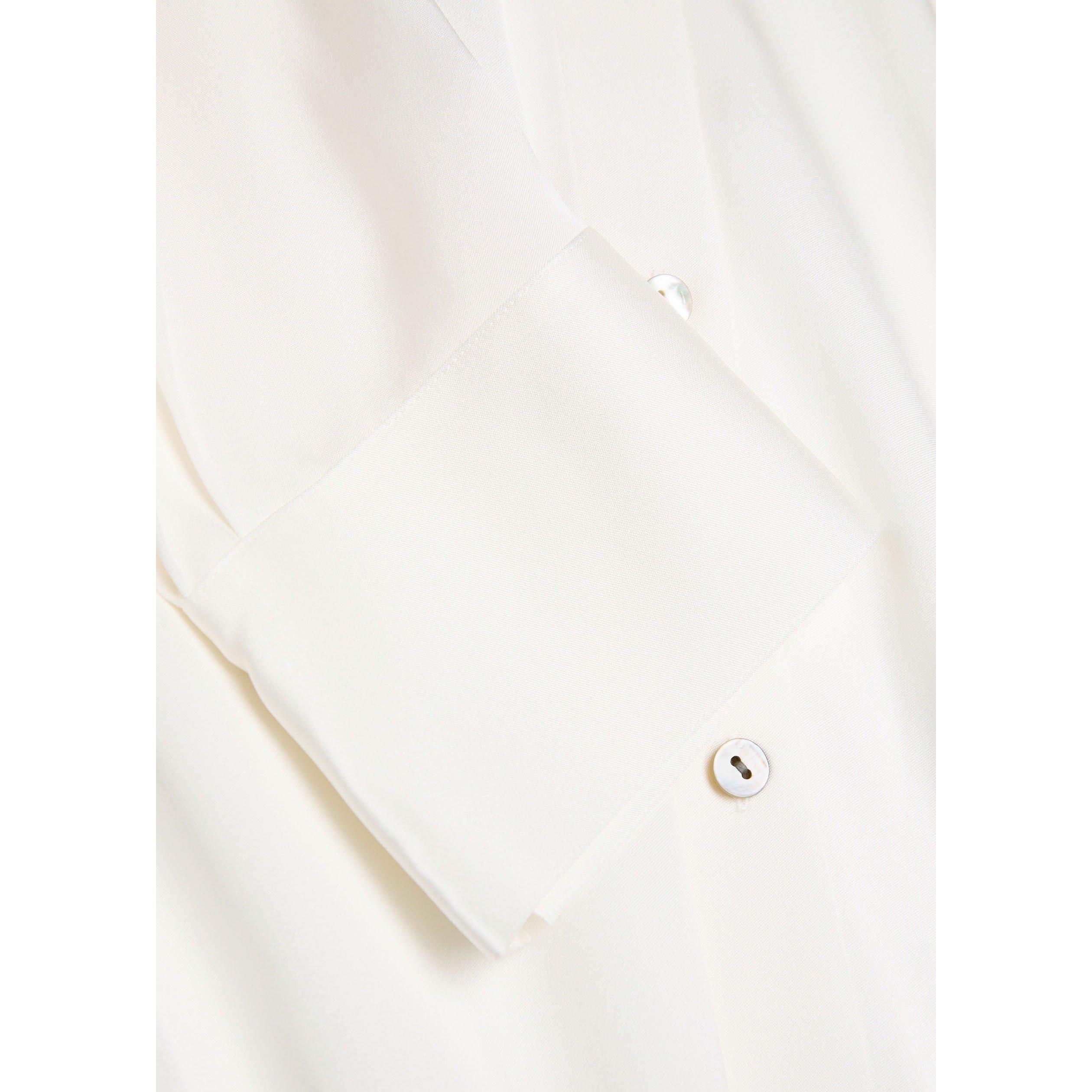 OFF WHITE - Vince - Women's Silk Long-Sleeve Slim-Fit Blouse - 4
