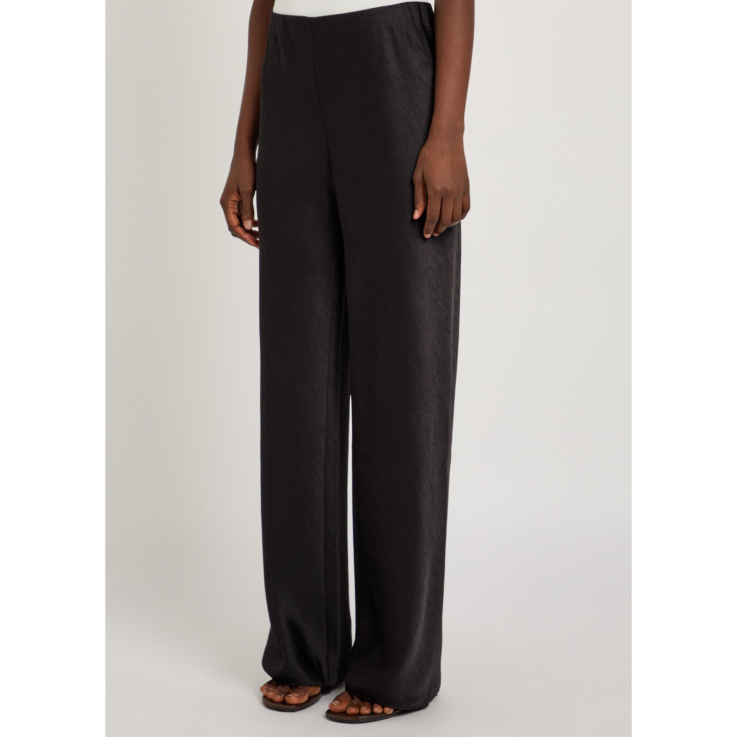 BLACK - Vince - TR KW FLUID SATIN BIAS TROUSER - 2