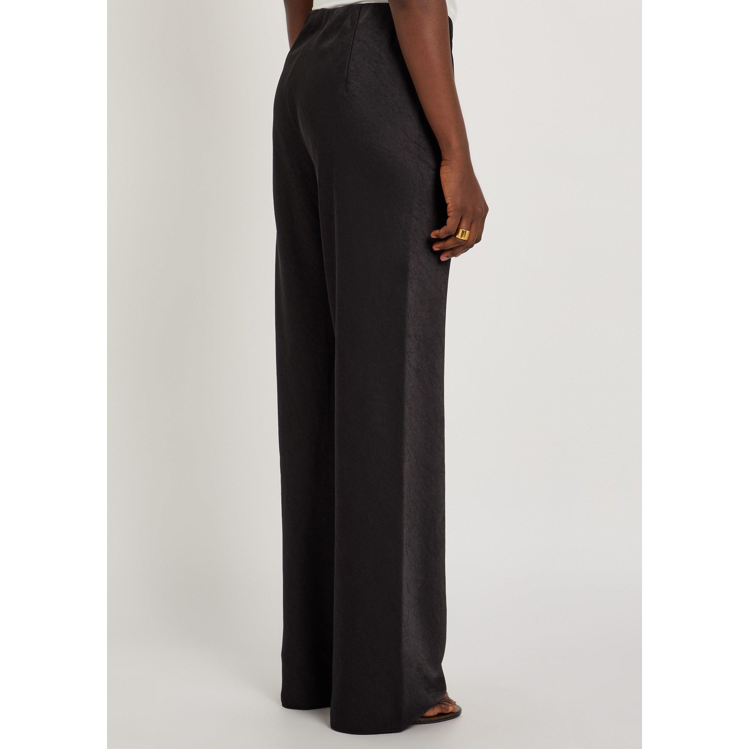 BLACK - Vince - TR KW FLUID SATIN BIAS TROUSER - 3