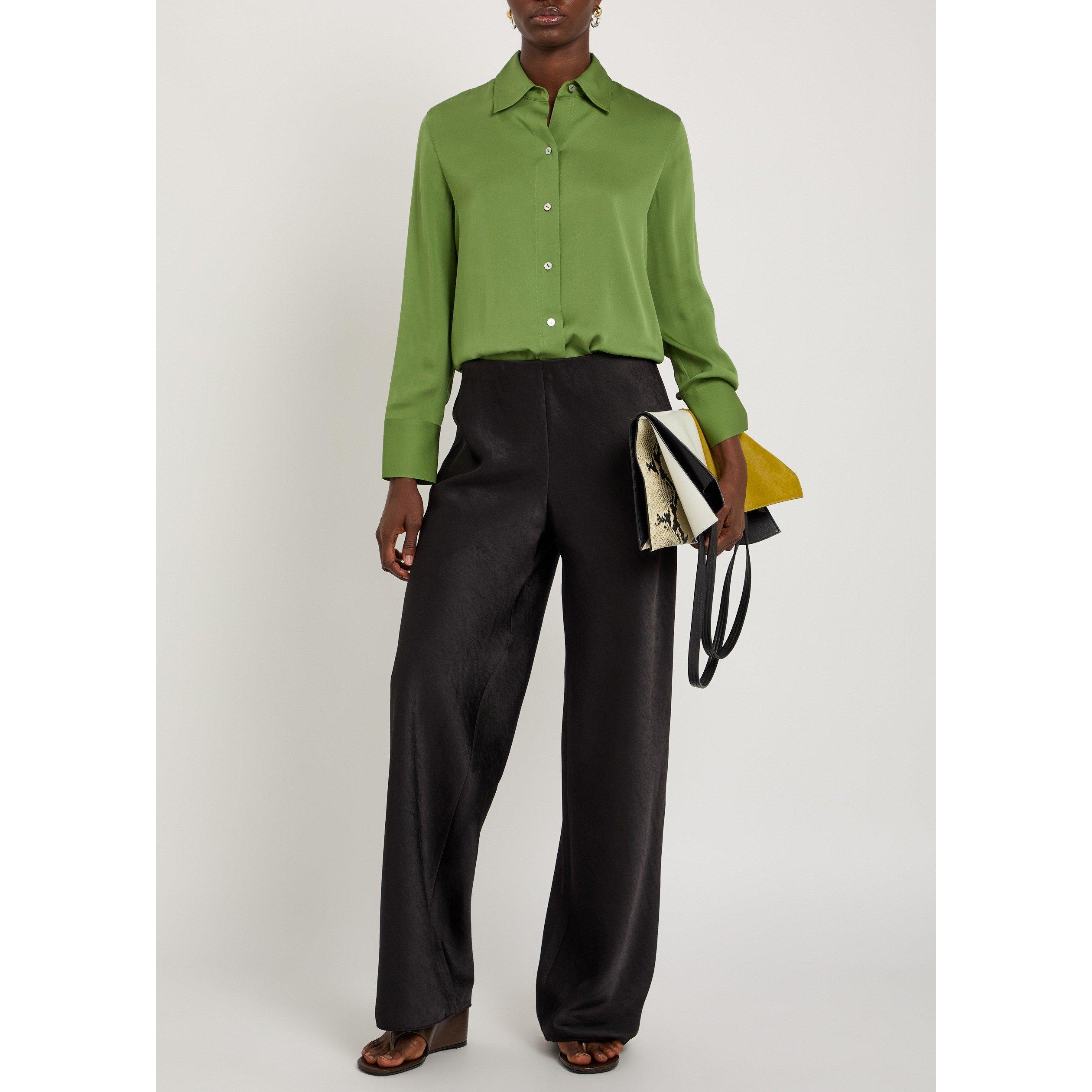 BLACK - Vince - TR KW FLUID SATIN BIAS TROUSER - 5