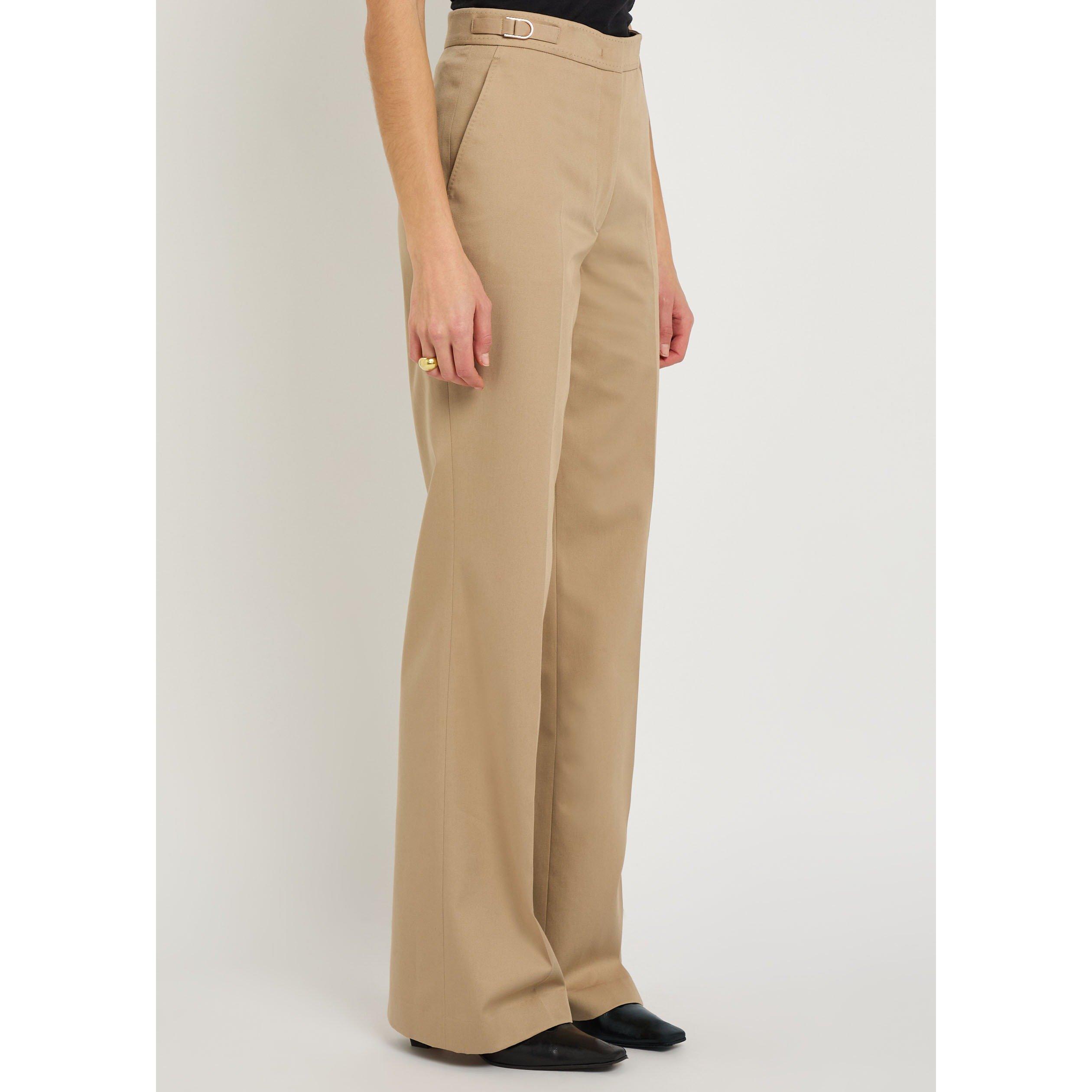 CAMEL - Gabriela Hearst - Women's Vesta Cotton Straight Trousers - 2