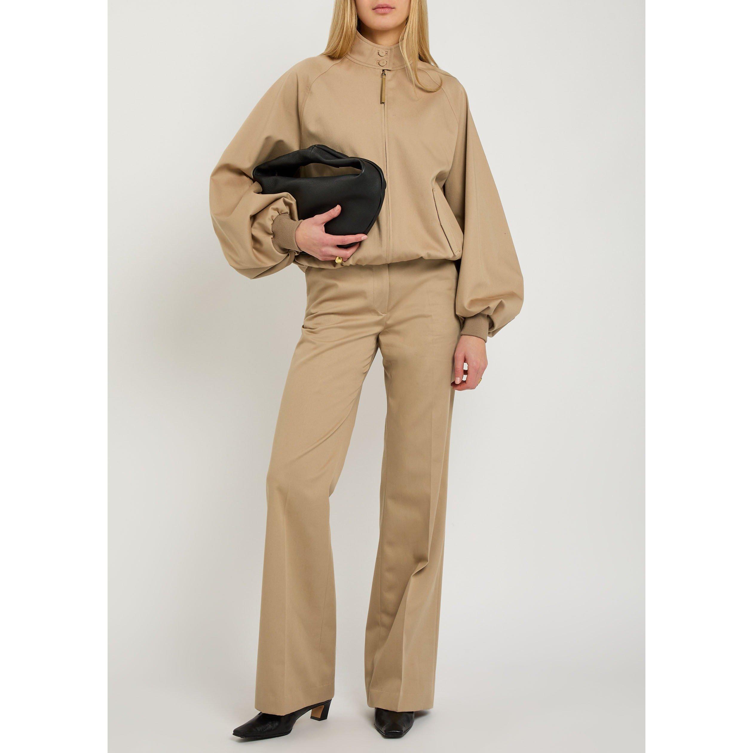 CAMEL - Gabriela Hearst - Women's Vesta Cotton Straight Trousers - 5