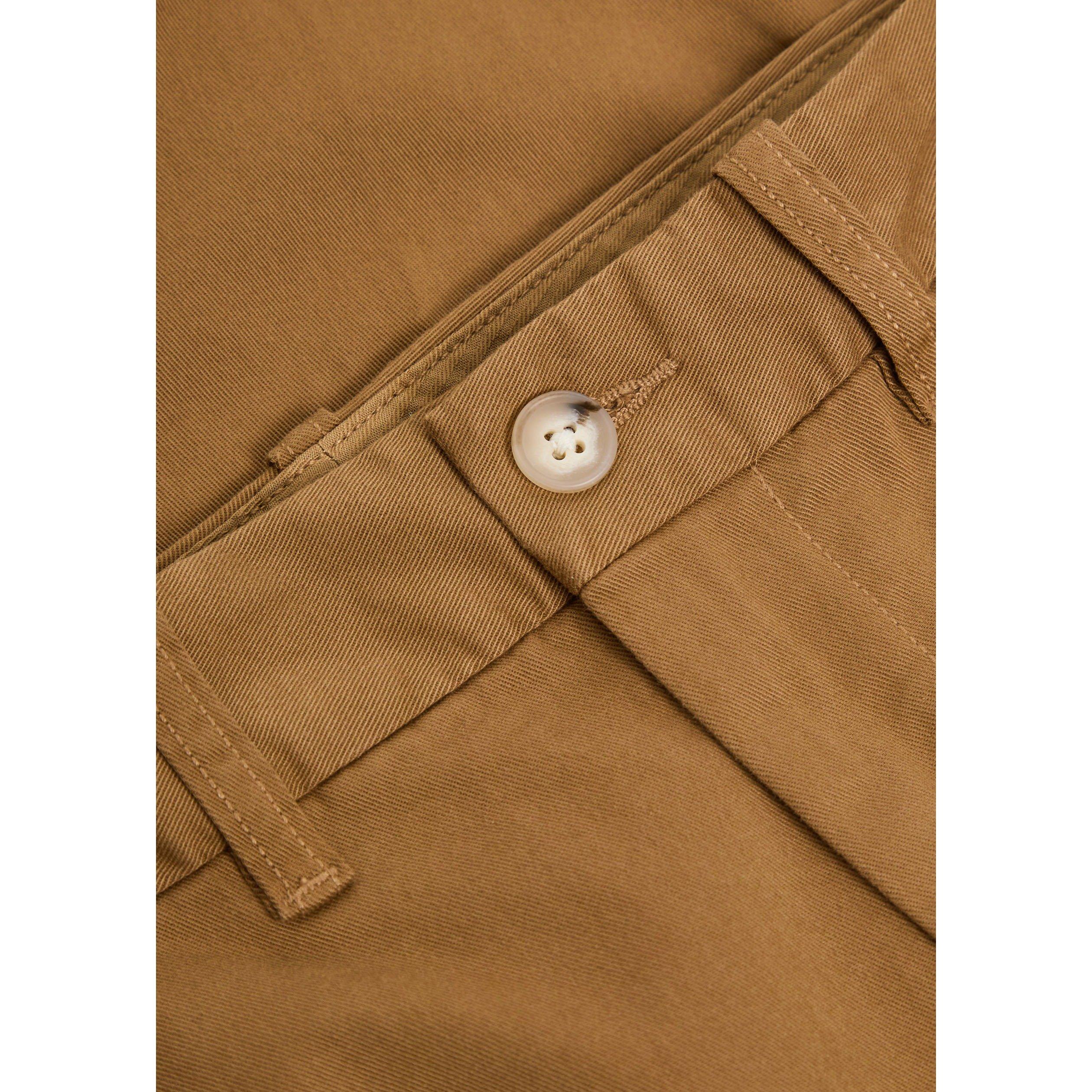 KHAKI - Polo Ralph Lauren - Women's Cotton Straight Leg Trousers - 4