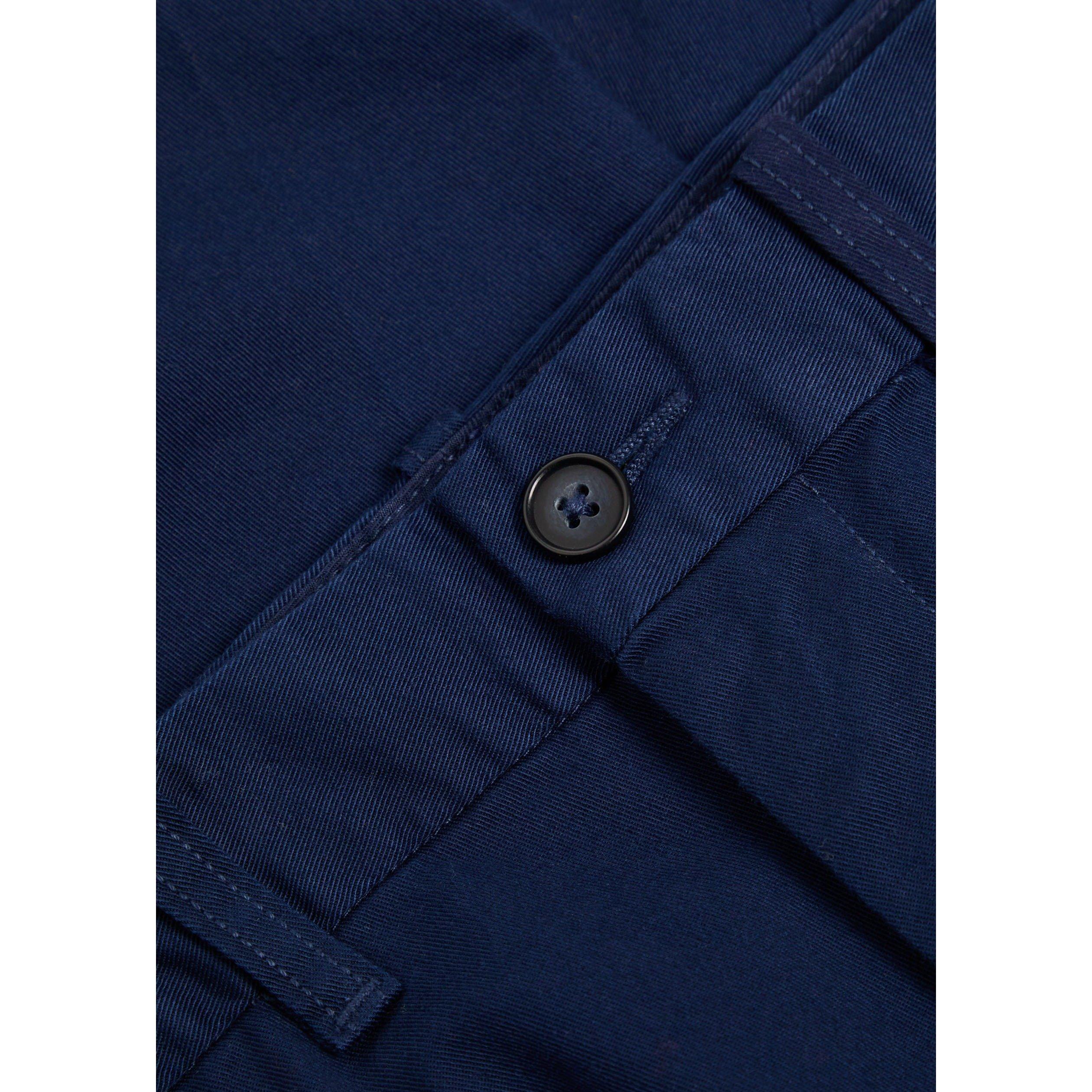 NAVY - Polo Ralph Lauren - Women's Straight Leg Cotton Trousers - 4