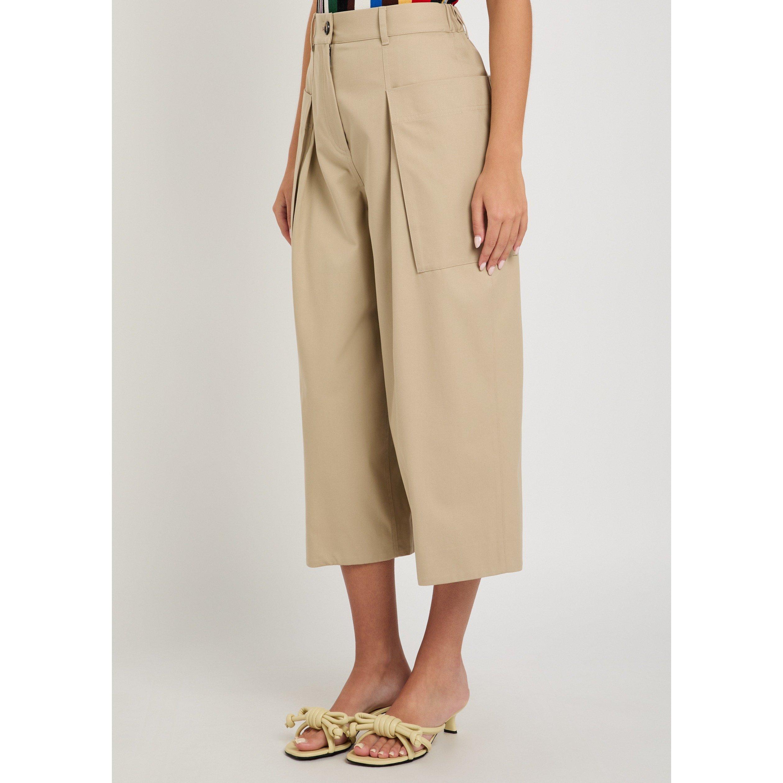BEIGE - LOEWE - CROPPED TROUSERS - 2
