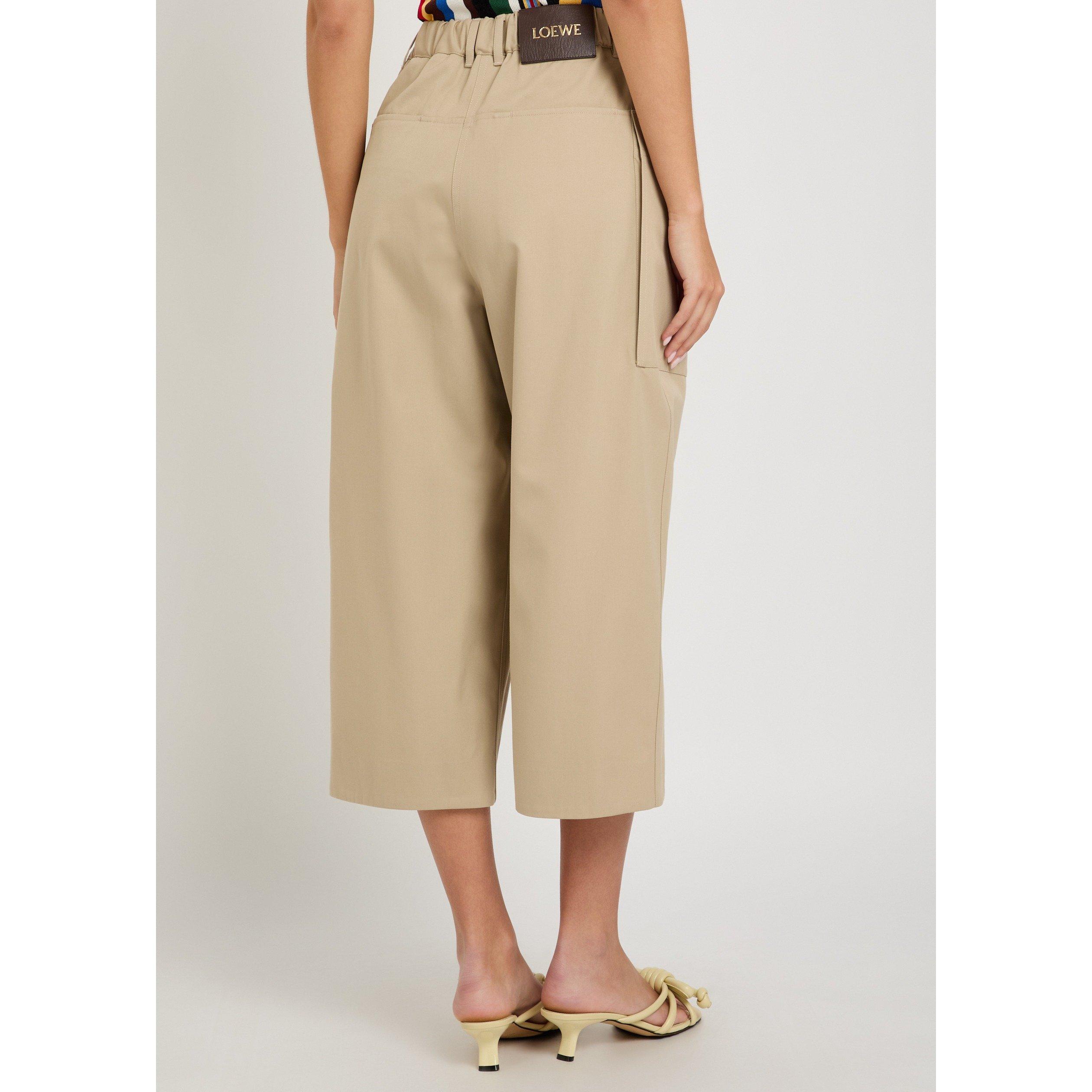 BEIGE - LOEWE - CROPPED TROUSERS - 3