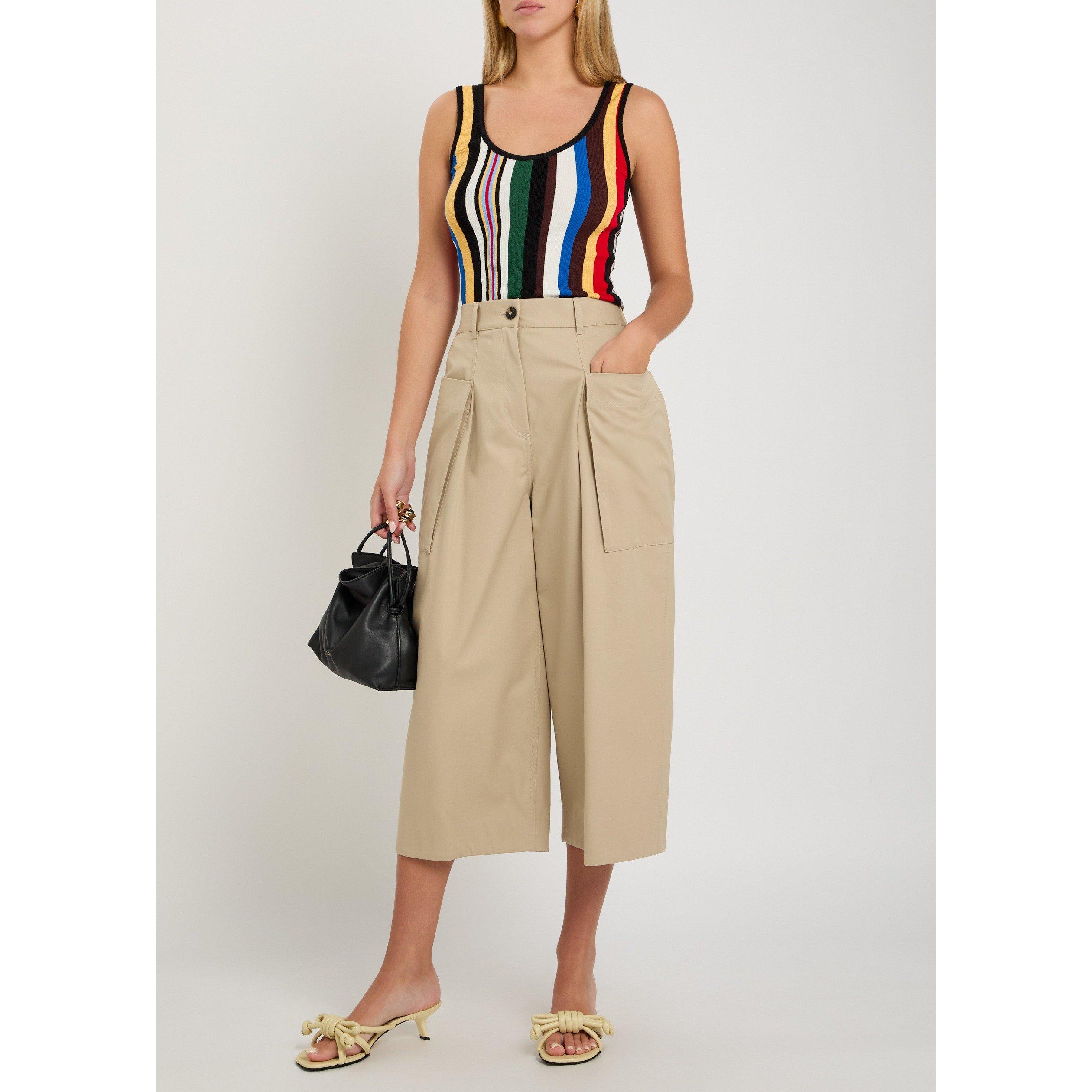 BEIGE - LOEWE - CROPPED TROUSERS - 5