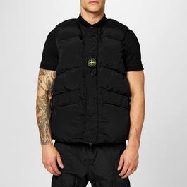 Stone Island Nylon Metal Garment Dyed Gilet Chest Badge