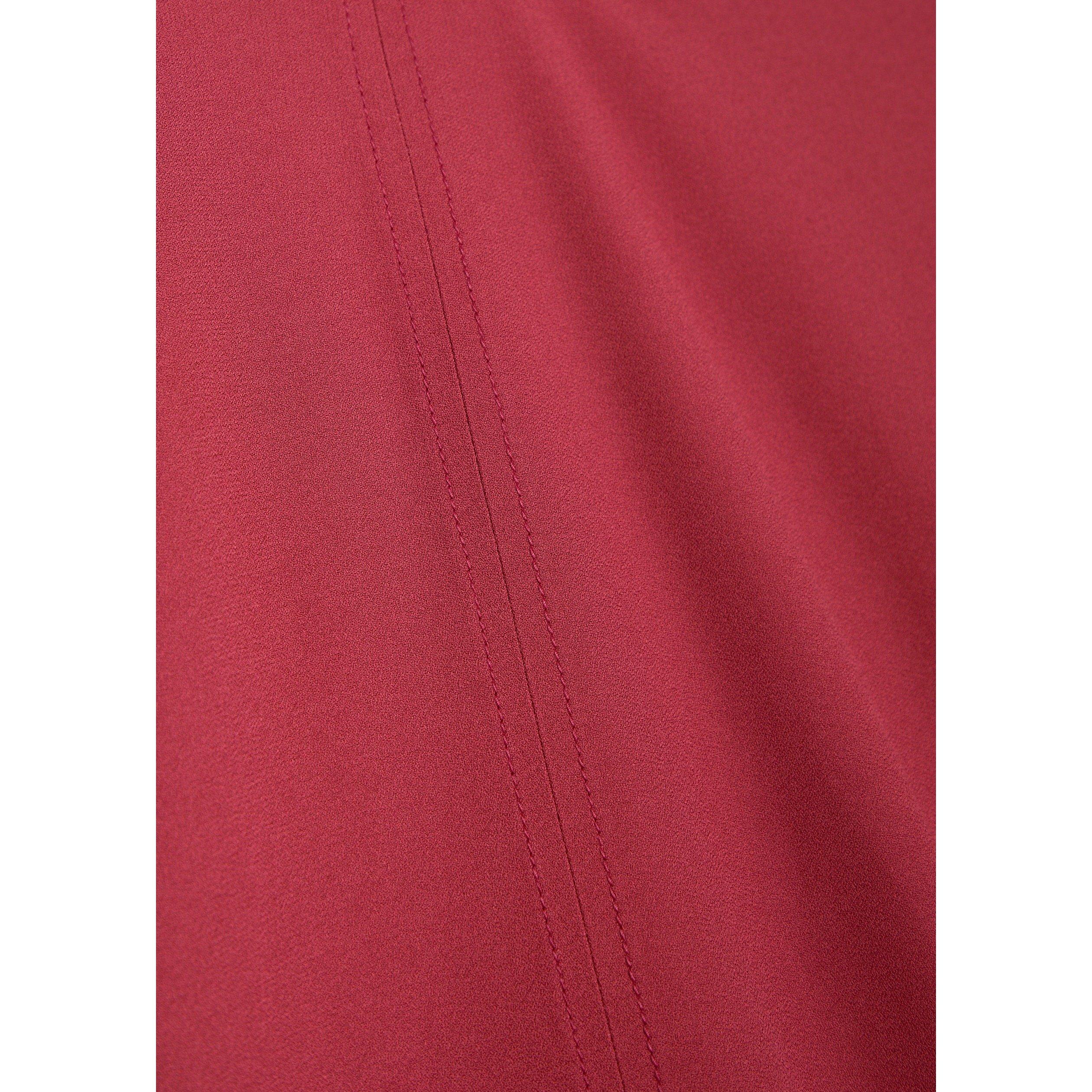 DARK PINK - Joseph - Women's Buick High-Neck Crepe Blouse - 4