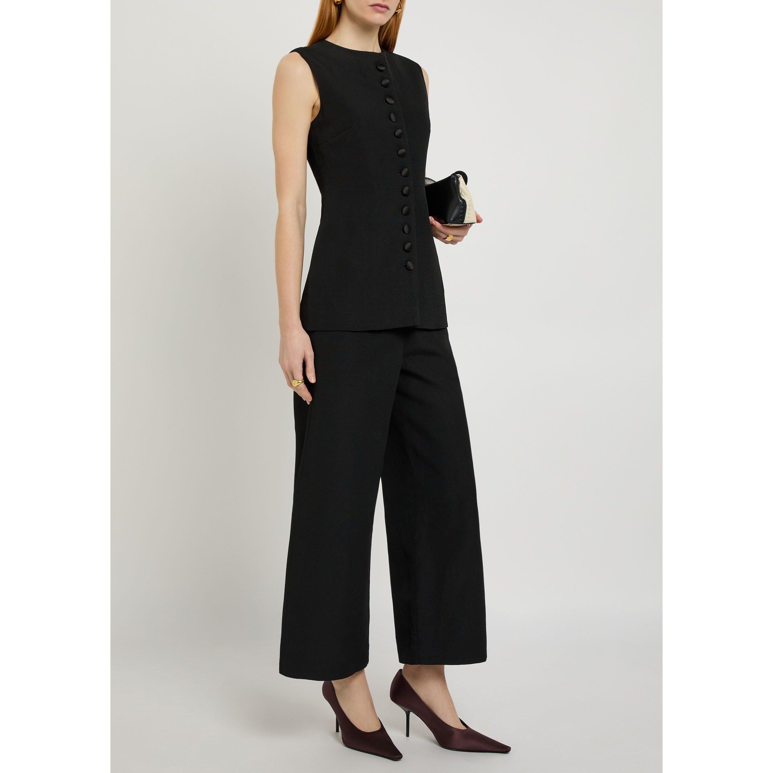 BLACK - Liberowe - TR PHEBE LINEN BLEND TROUSERS - 5