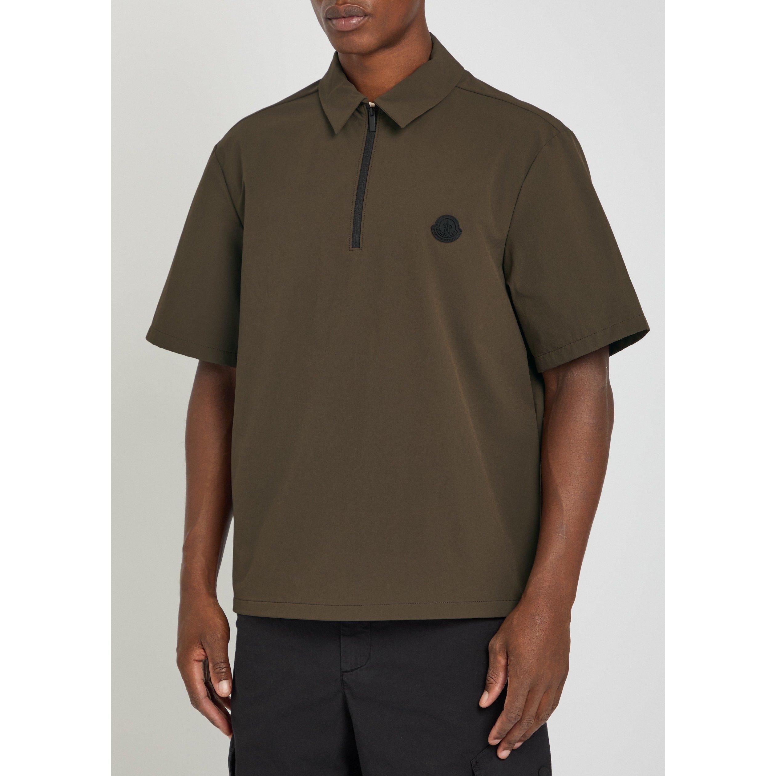 DARK BROWN - Moncler - MON ZIP POLO SS KL - 2