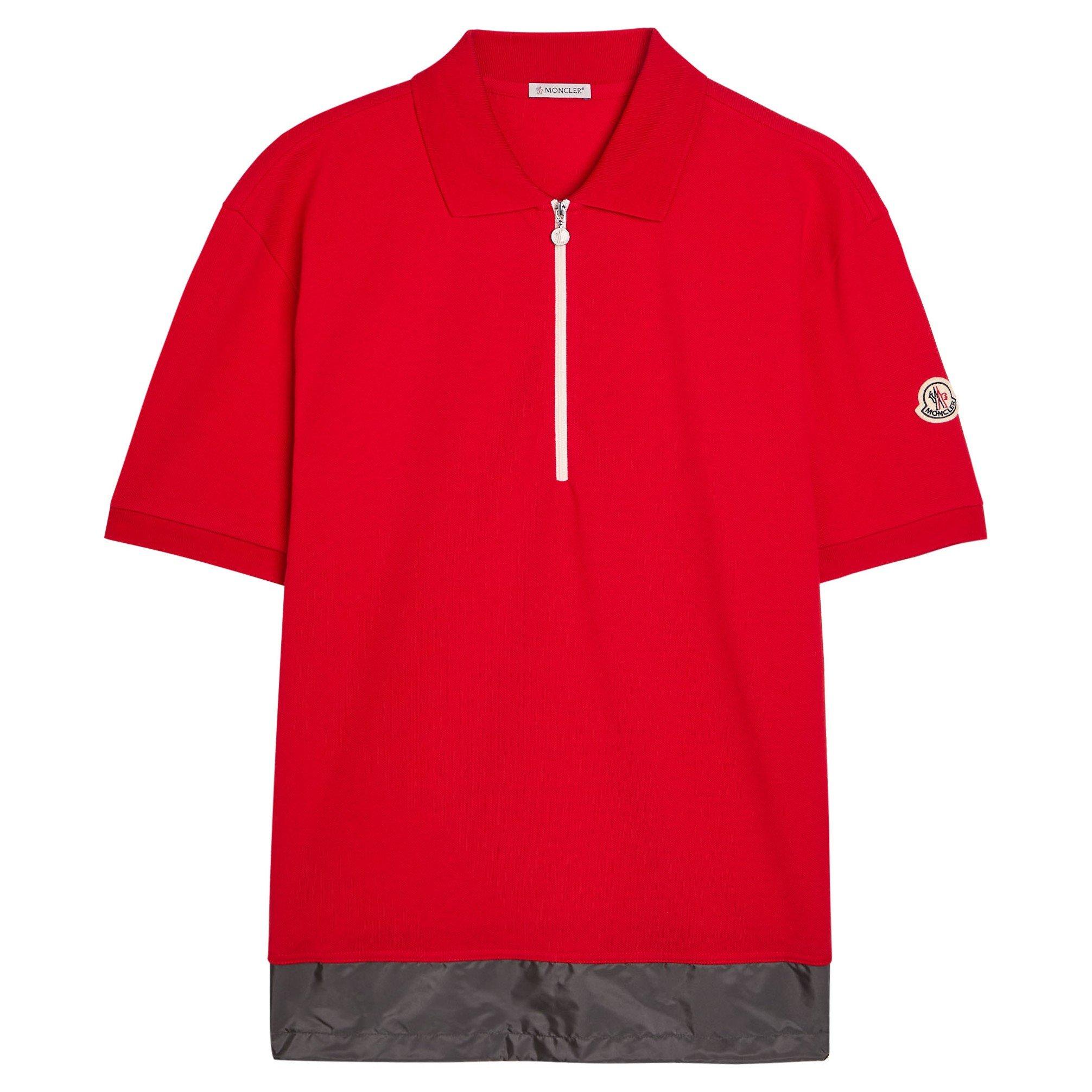 RED - Moncler - MON ZIP POLO SS KL - 1
