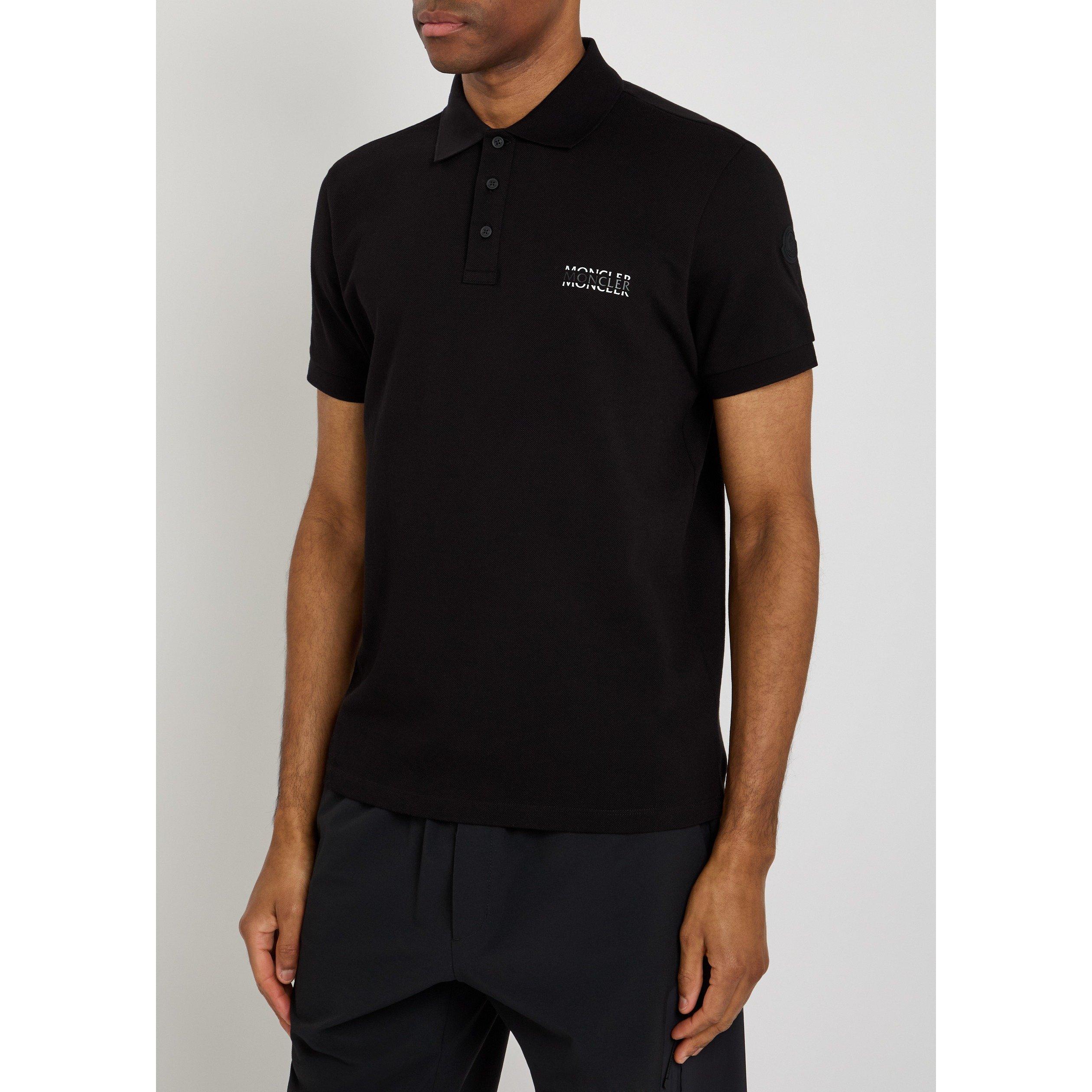 BLACK - Moncler - MON  SML CHEST LOGO POLO SS - 2