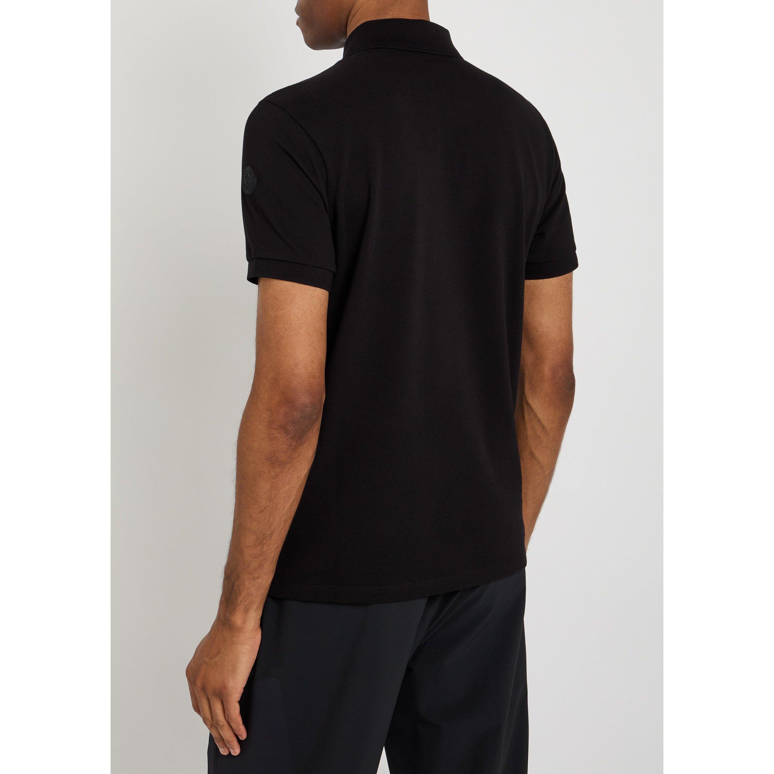 BLACK - Moncler - MON  SML CHEST LOGO POLO SS - 3