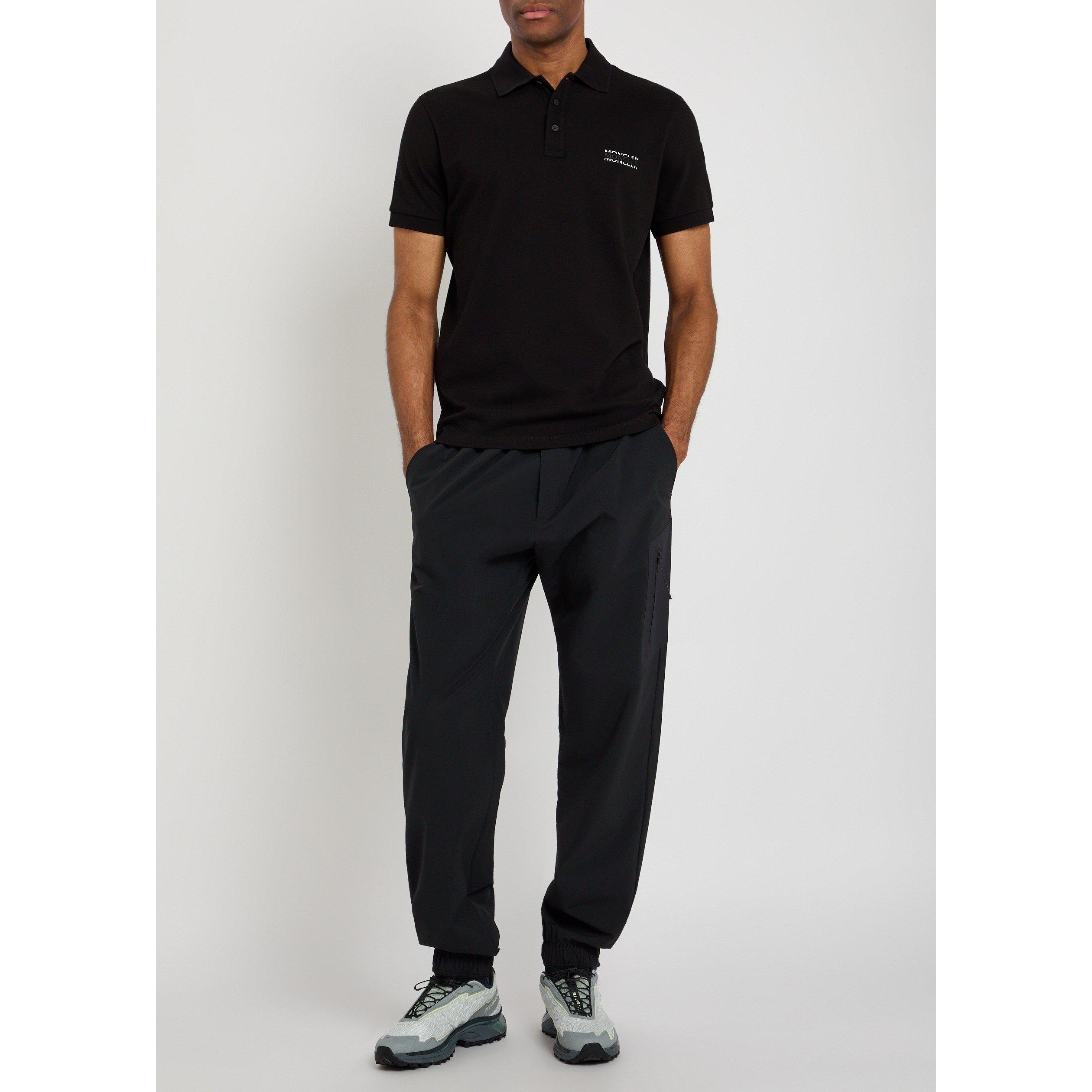 BLACK - Moncler - MON  SML CHEST LOGO POLO SS - 5
