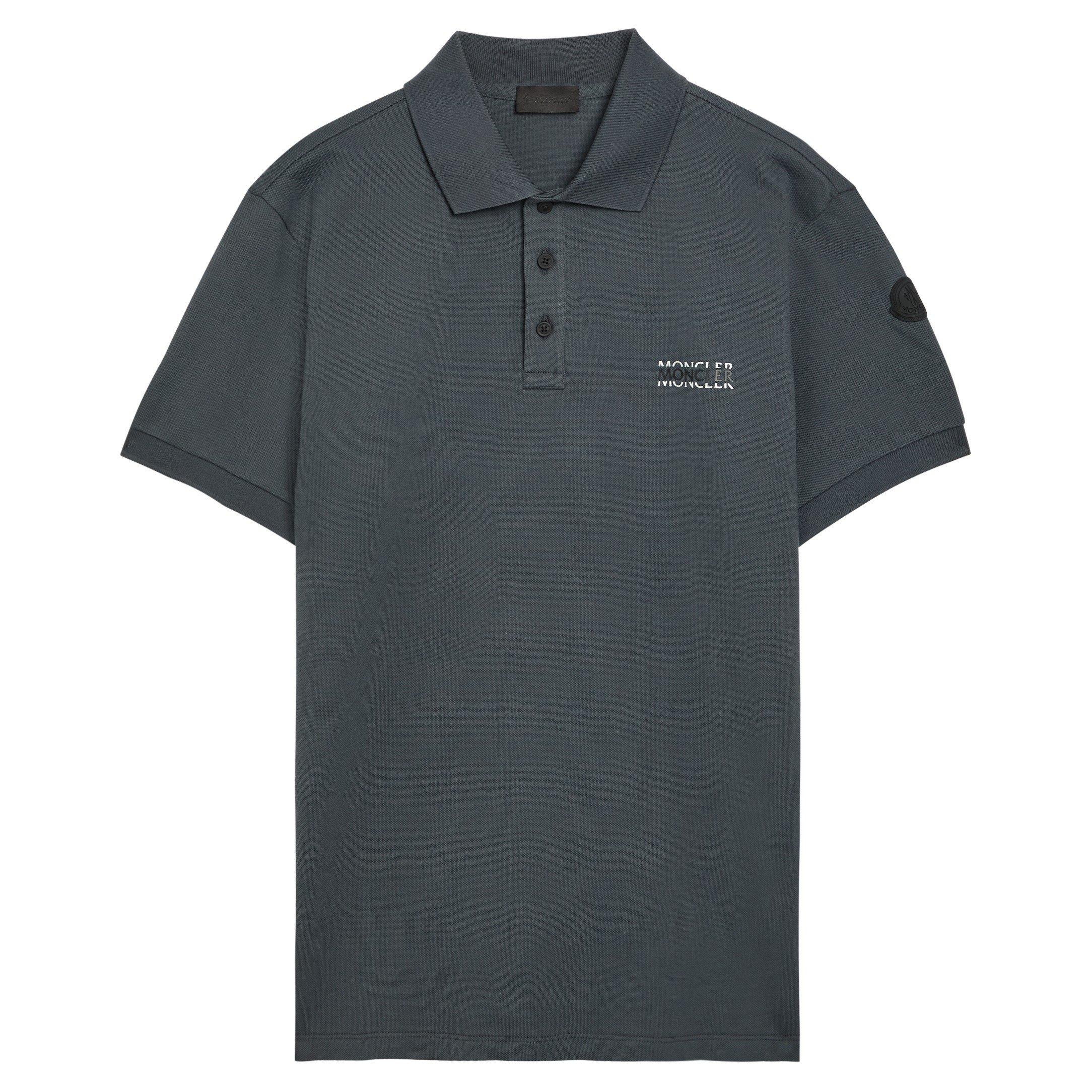 CHARCOAL - Moncler - MON  LOGO POLO SS