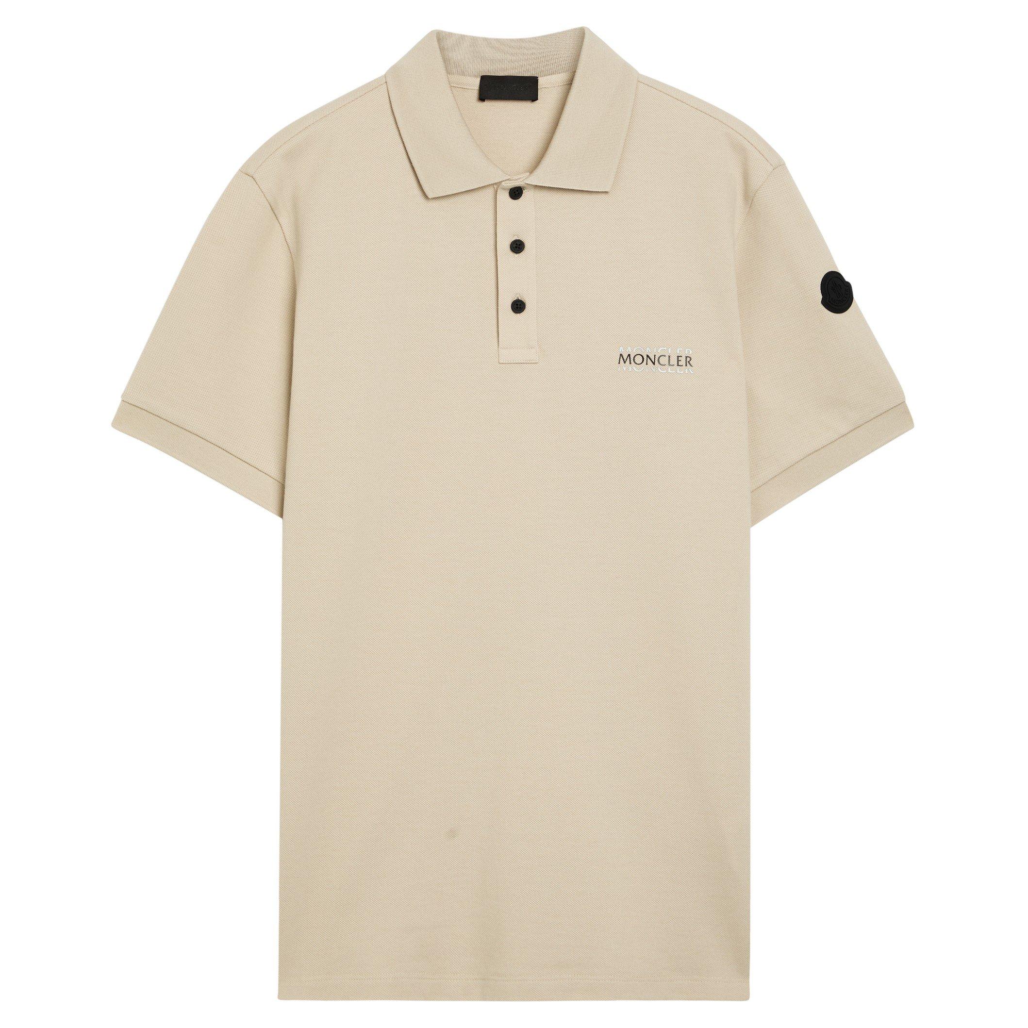 BEIGE - Moncler - MON  SML CHEST LOGO POLO SS - 1