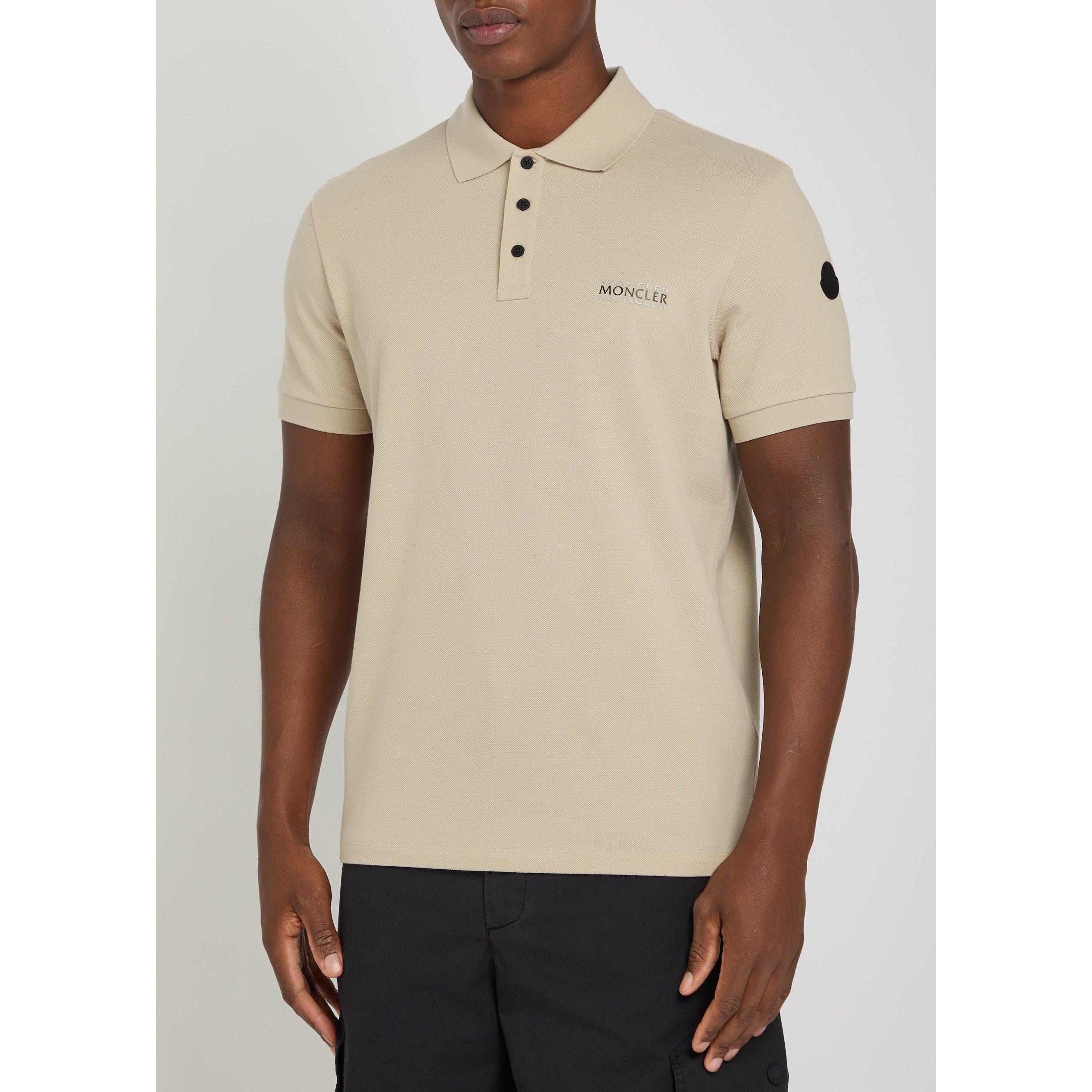 BEIGE - Moncler - MON  SML CHEST LOGO POLO SS - 2