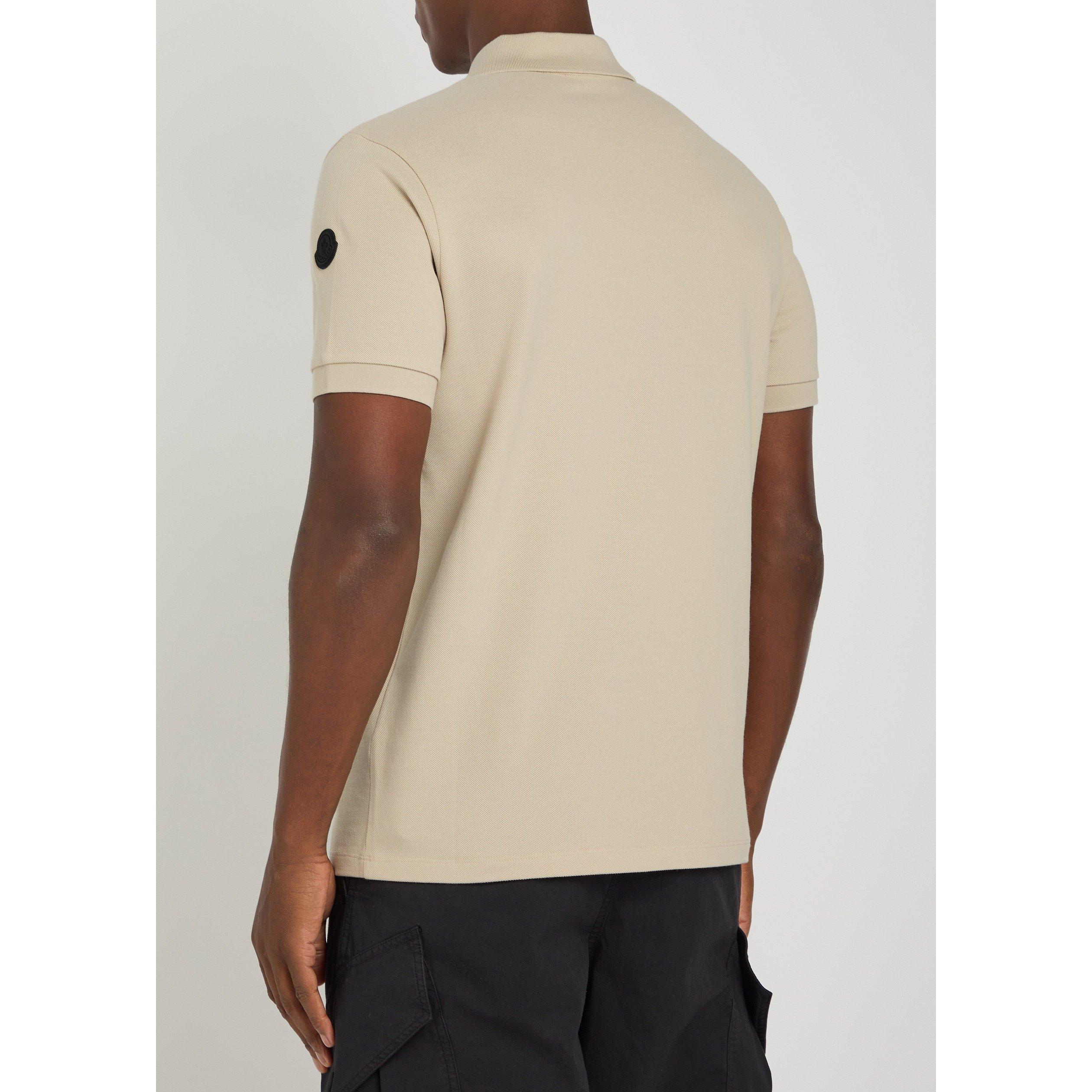 BEIGE - Moncler - MON  SML CHEST LOGO POLO SS - 3