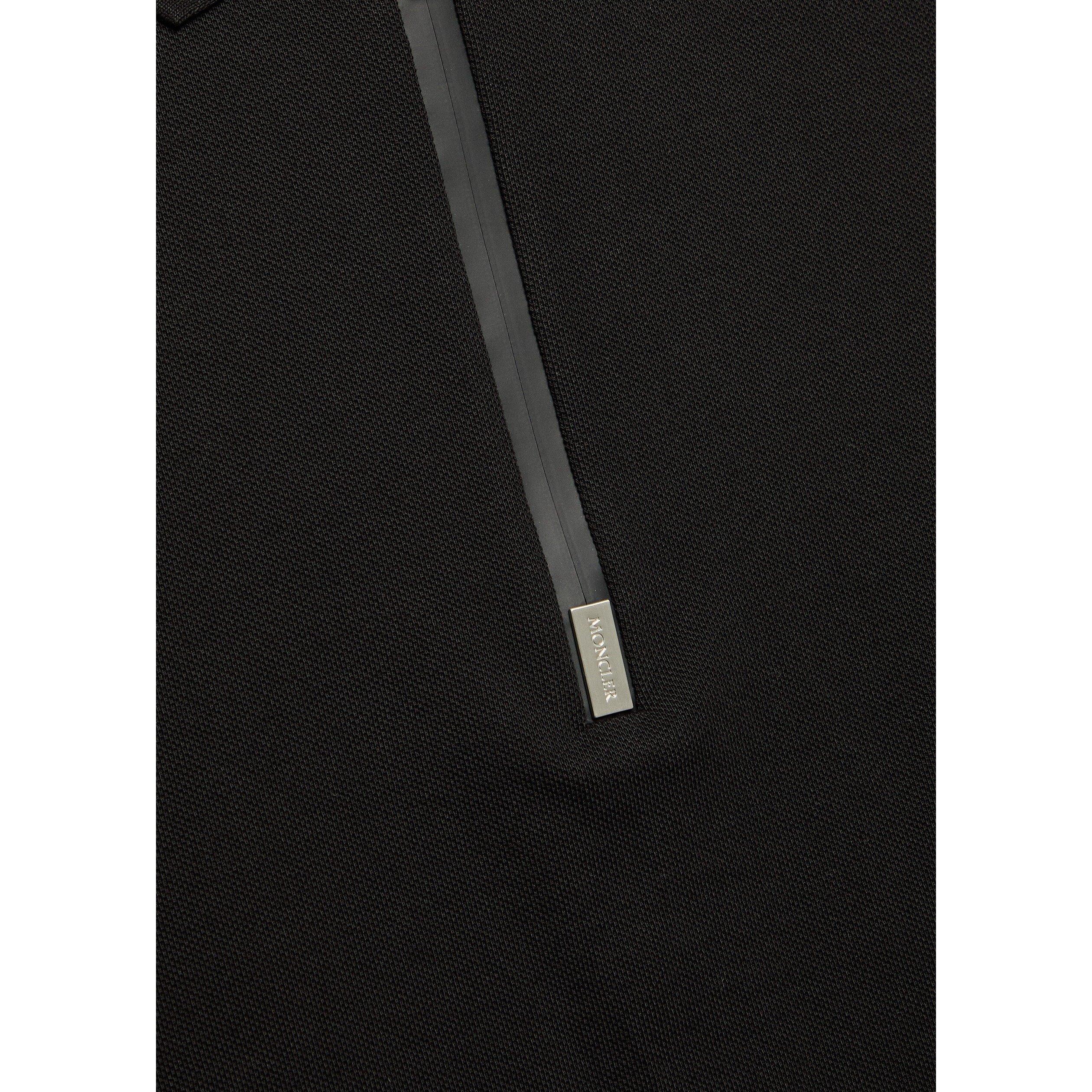 BLACK - Moncler - MON ZIP POLO SS - 4