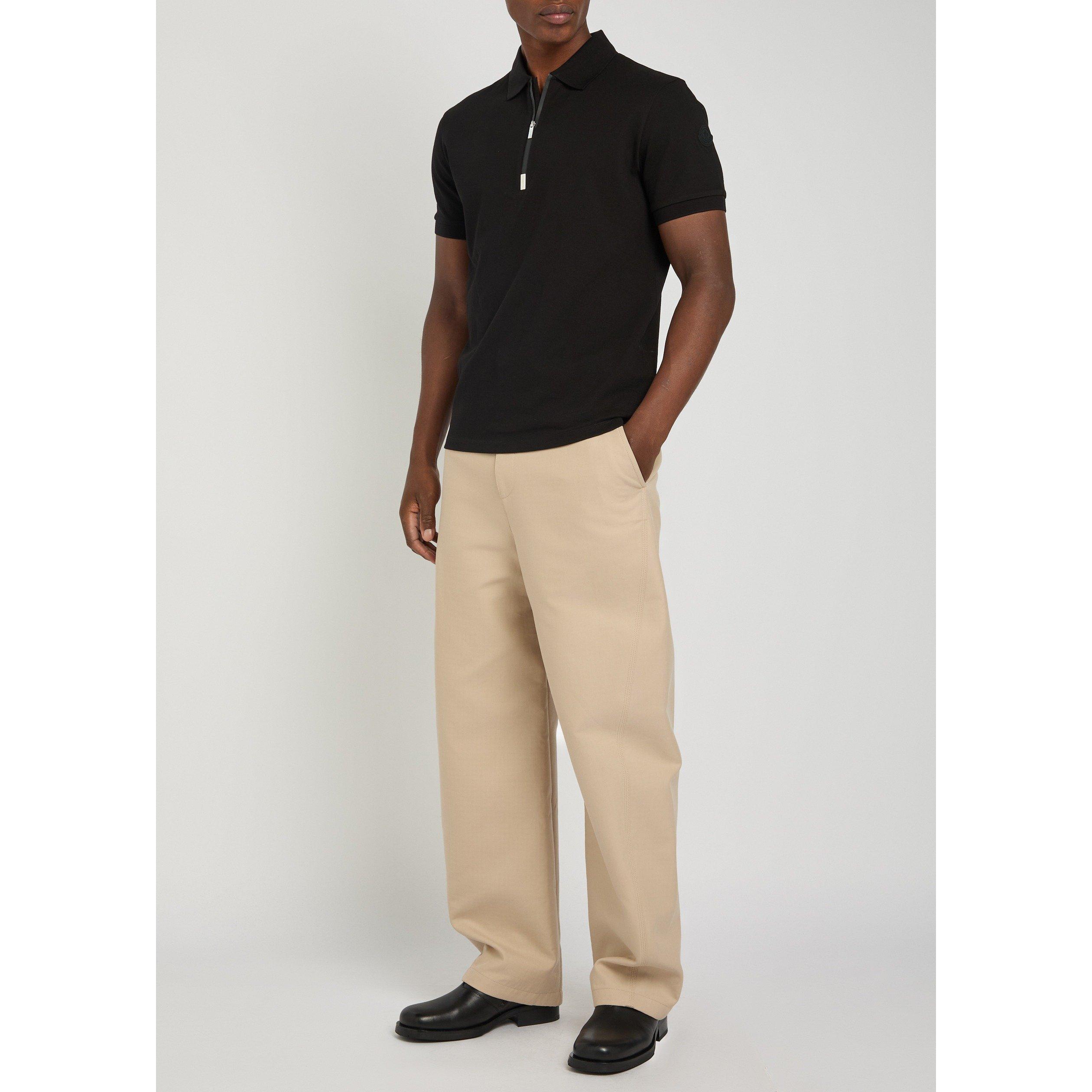 BLACK - Moncler - MON ZIP POLO SS - 5
