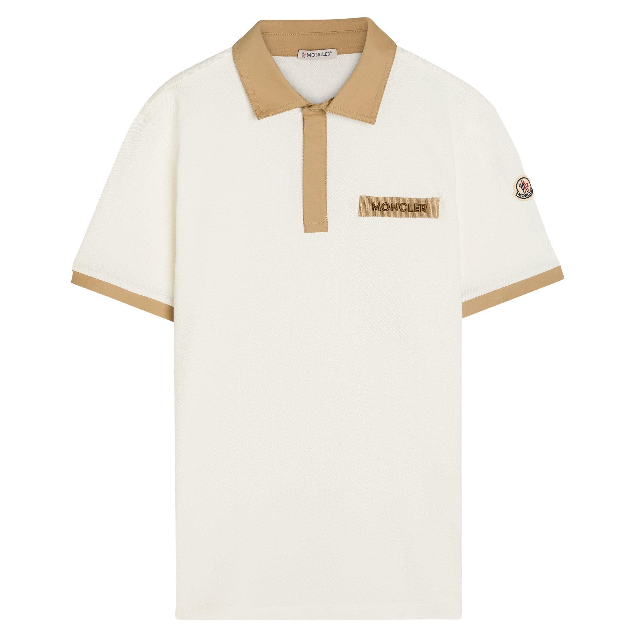 WHITE - Moncler - MON SML CHEST LOGO POLO SS - 1