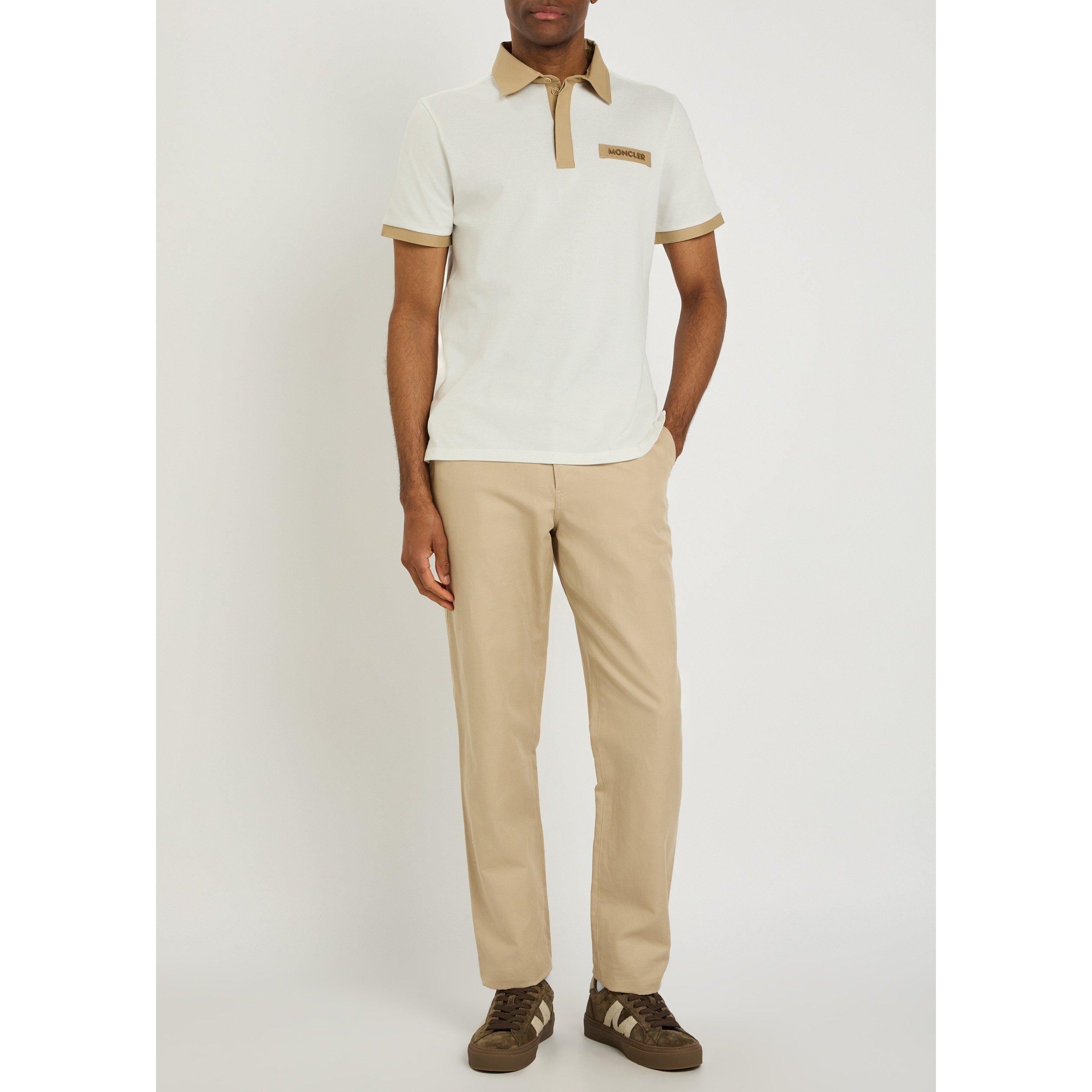WHITE - Moncler - MON SML CHEST LOGO POLO SS - 5